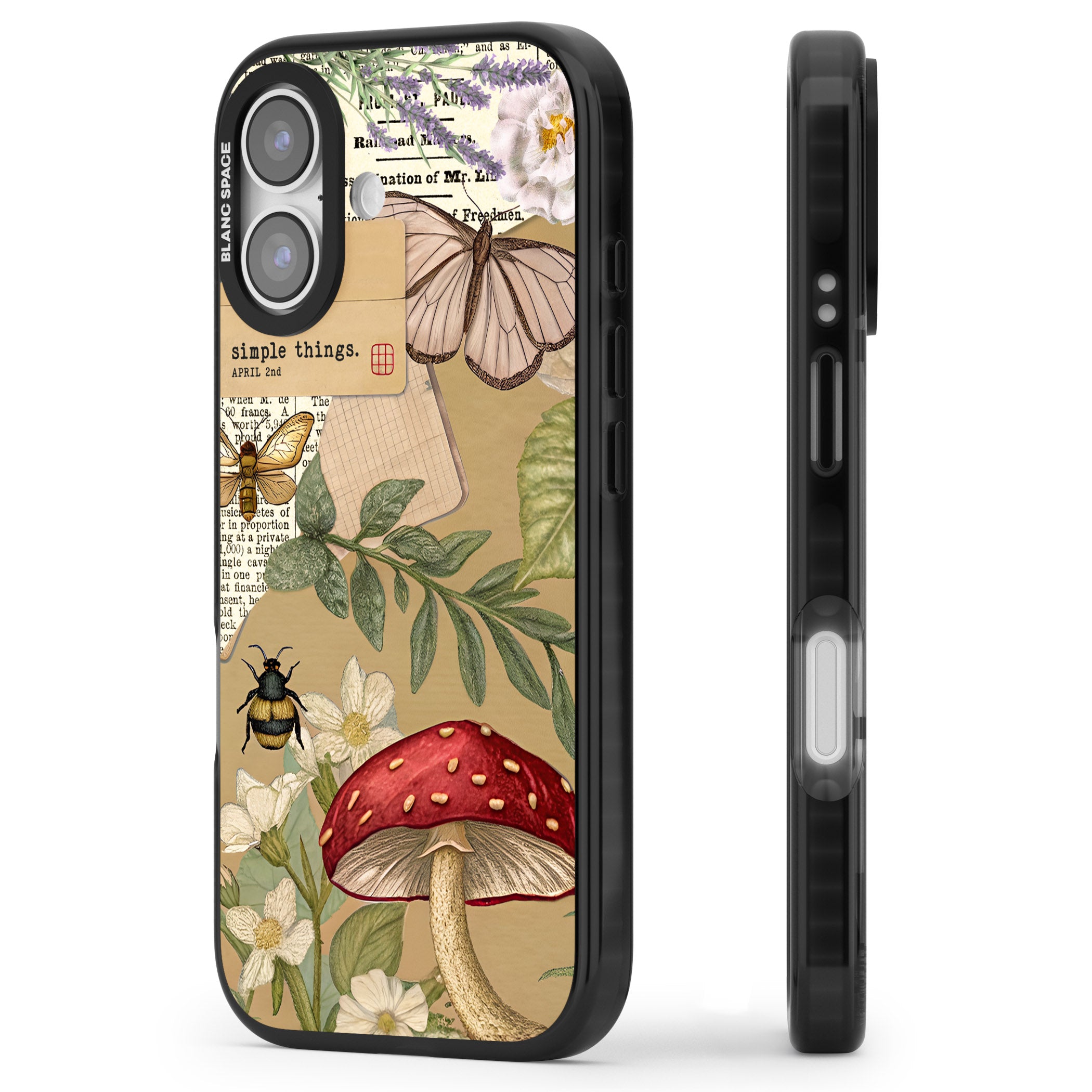 Simple Things iPhone 17 Impact Pro Black Phone Case Side Profile