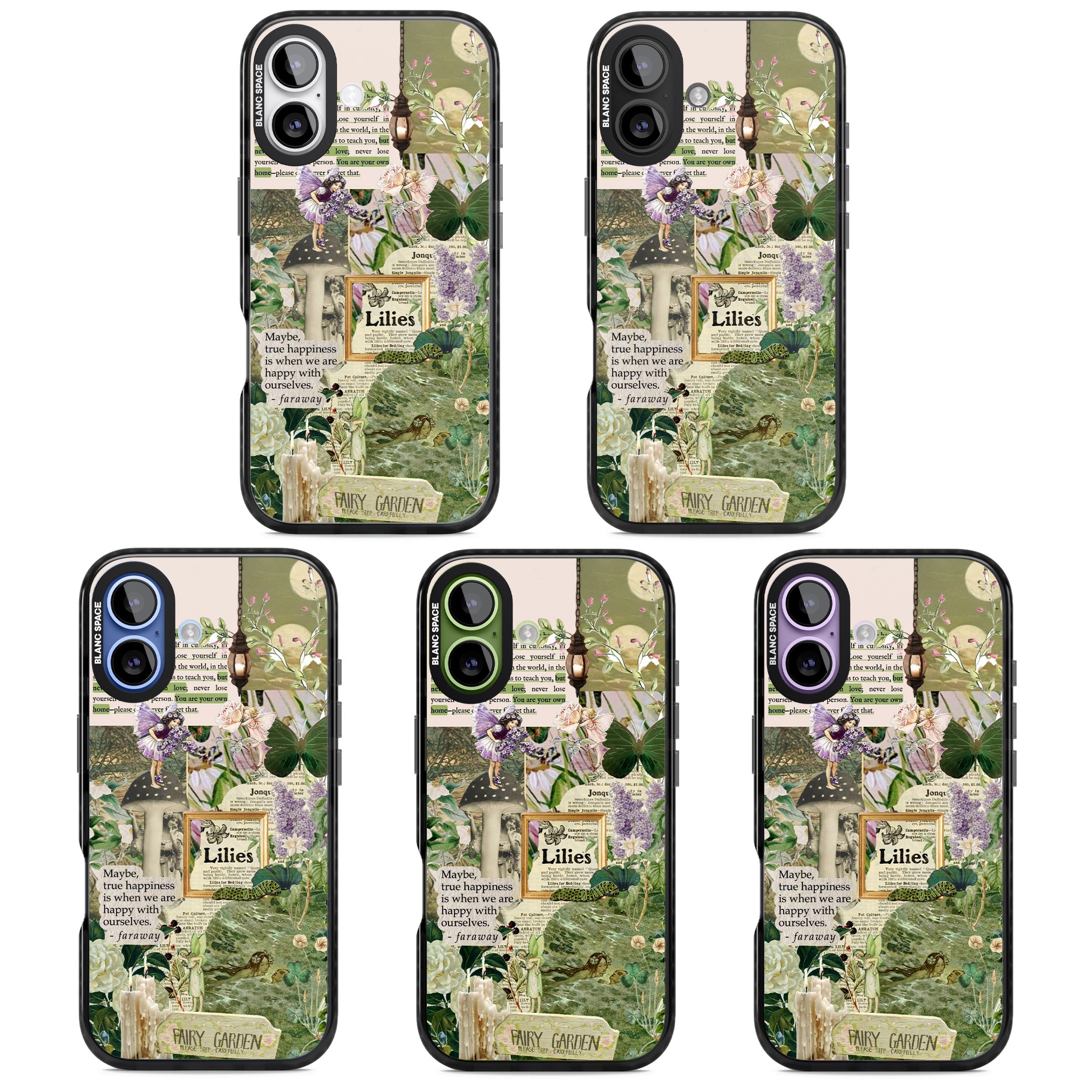 Fairy Garden iPhone 17 Impact Pro Black Phone Case APT Impact Protection