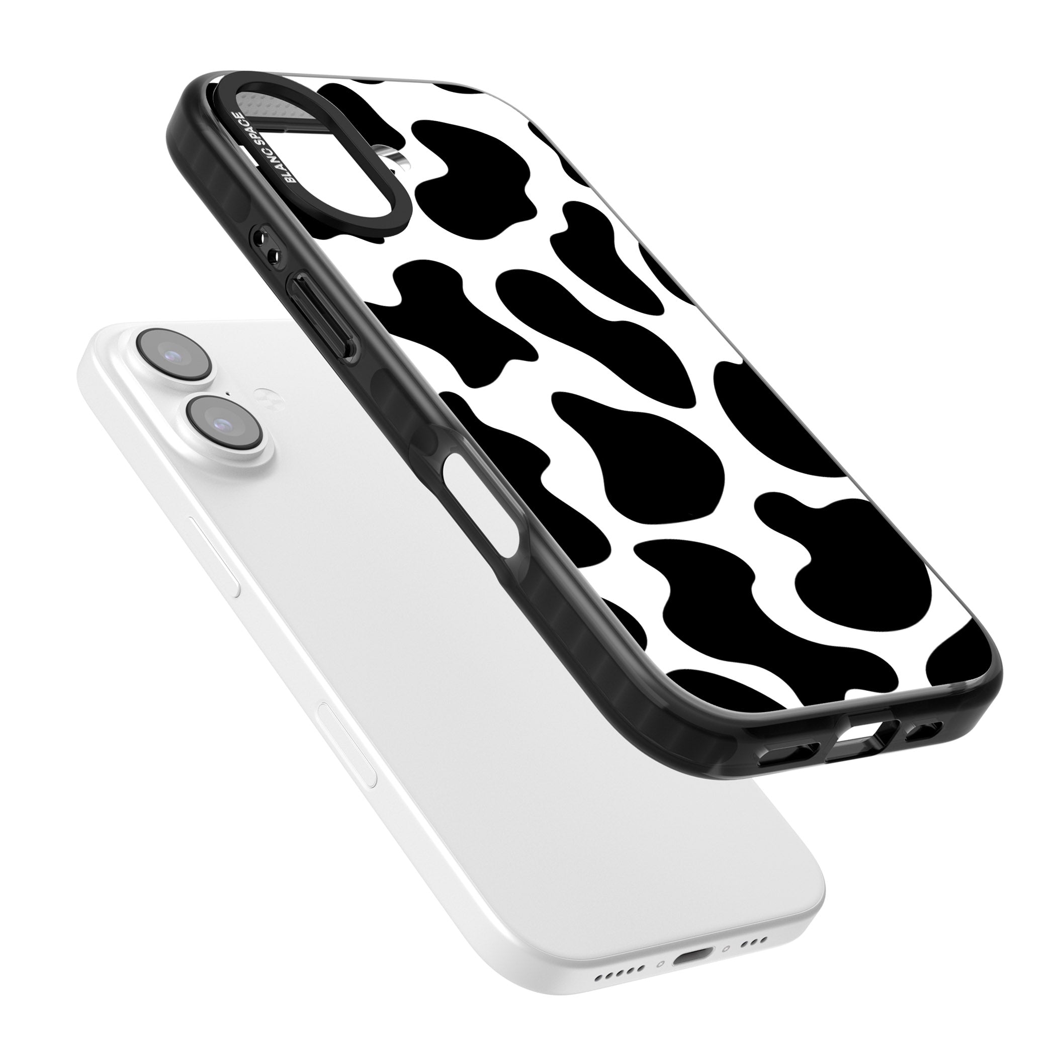 Cow Print iPhone 17 Impact Pro Black Phone Case Colours