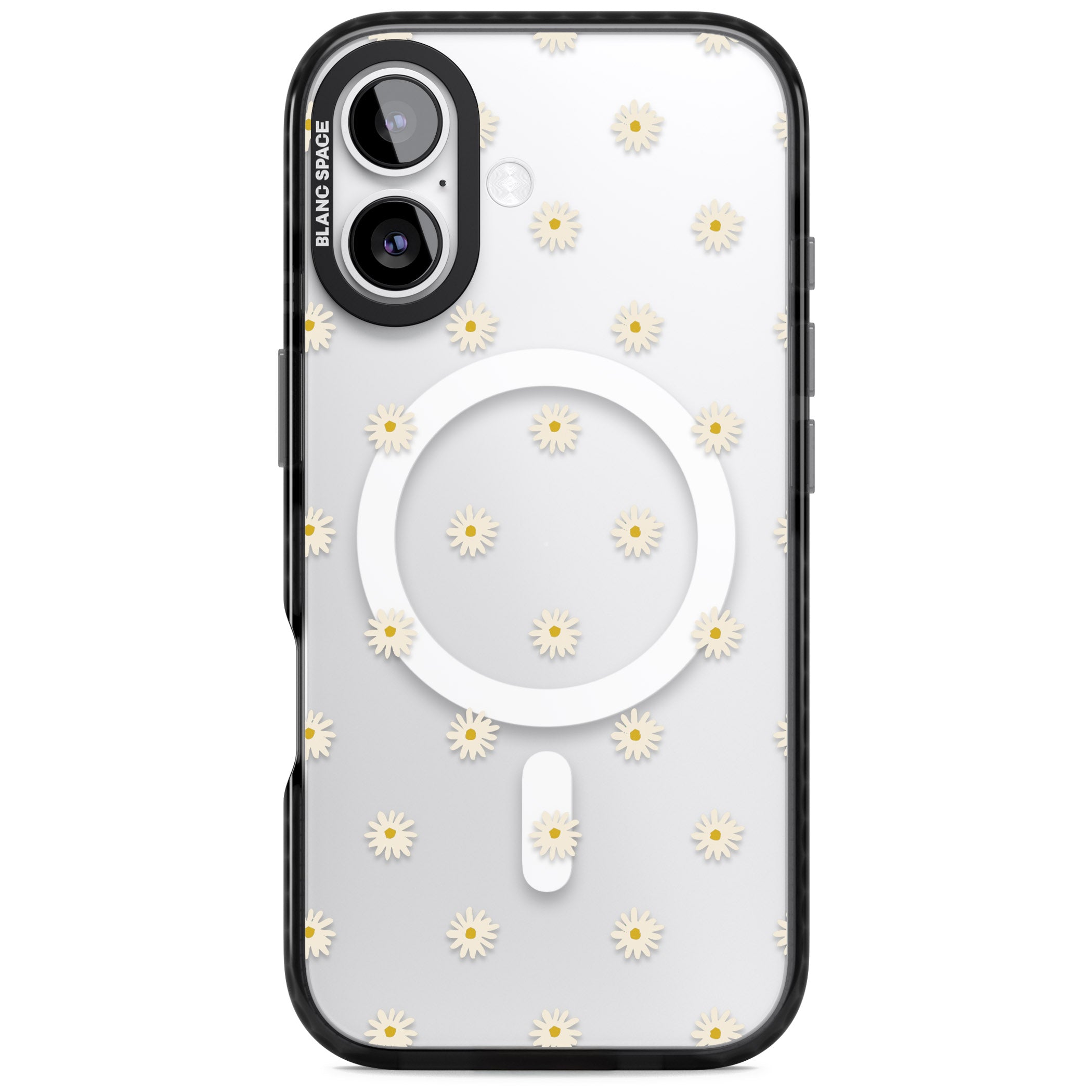 Daisy Pop Floral iPhone 17 Impact Pro Black Phone Case