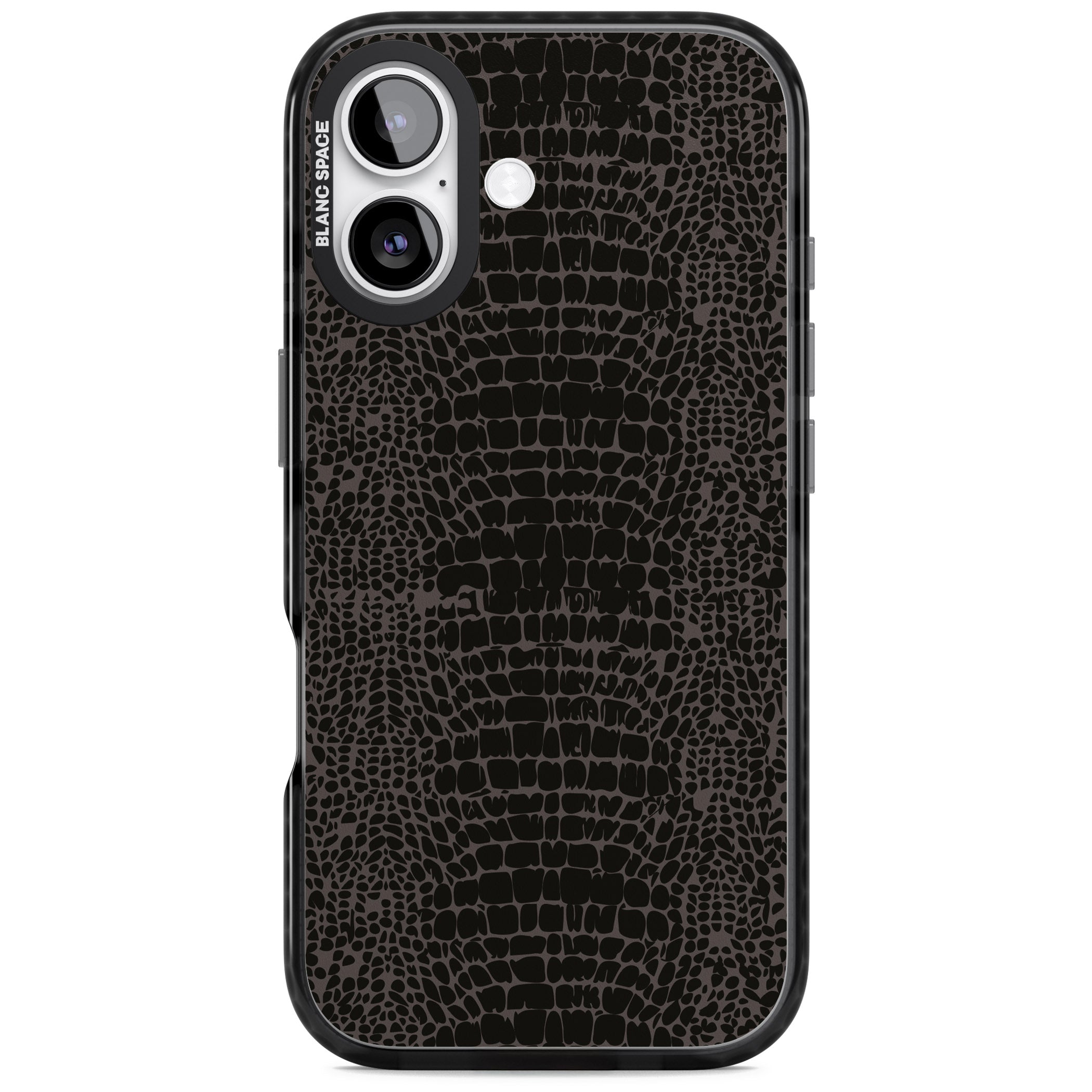 Dark Animal Print Snake Skin iPhone 17 Impact Pro Black Phone Case