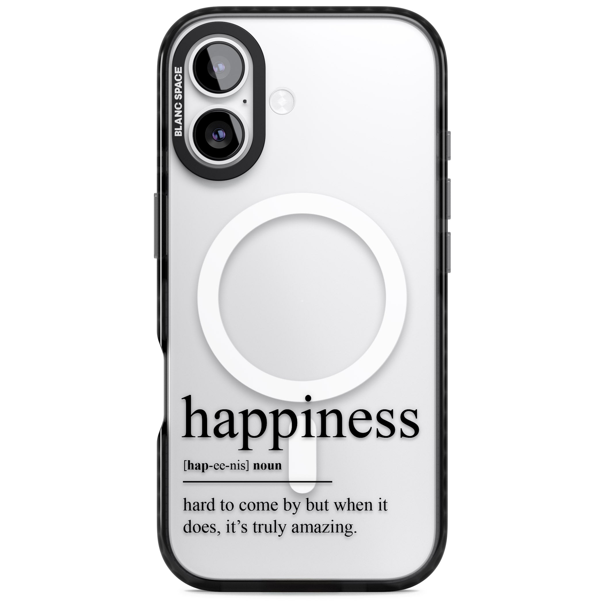 Happiness iPhone 17 Impact Pro Black Phone Case