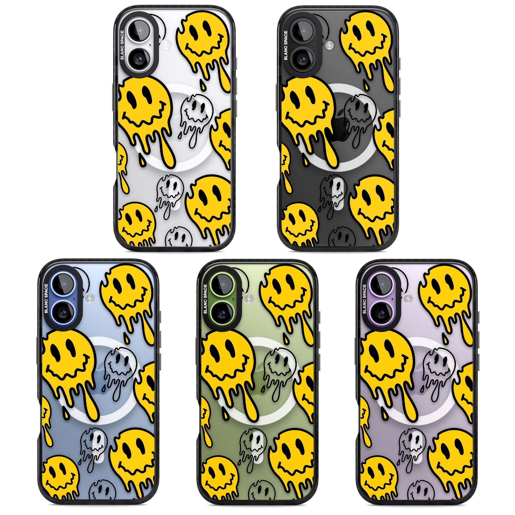 Face Melt iPhone 17 Impact Pro Black Phone Case APT Impact Protection