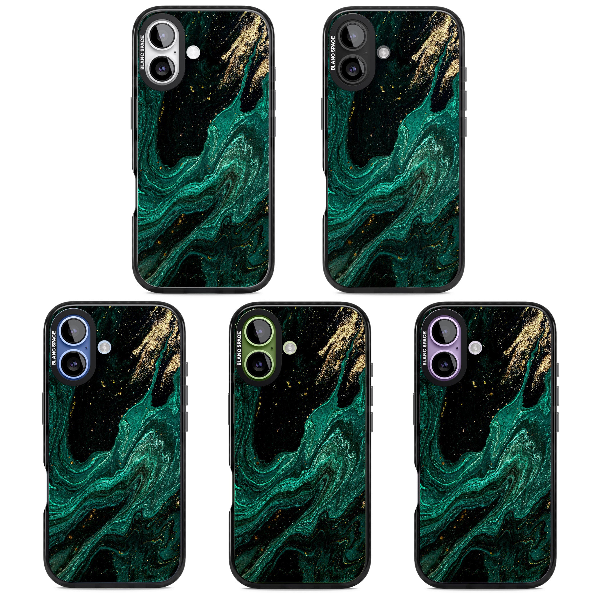 Emerald Lagoon iPhone 17 Impact Pro Black Phone Case APT Impact Protection