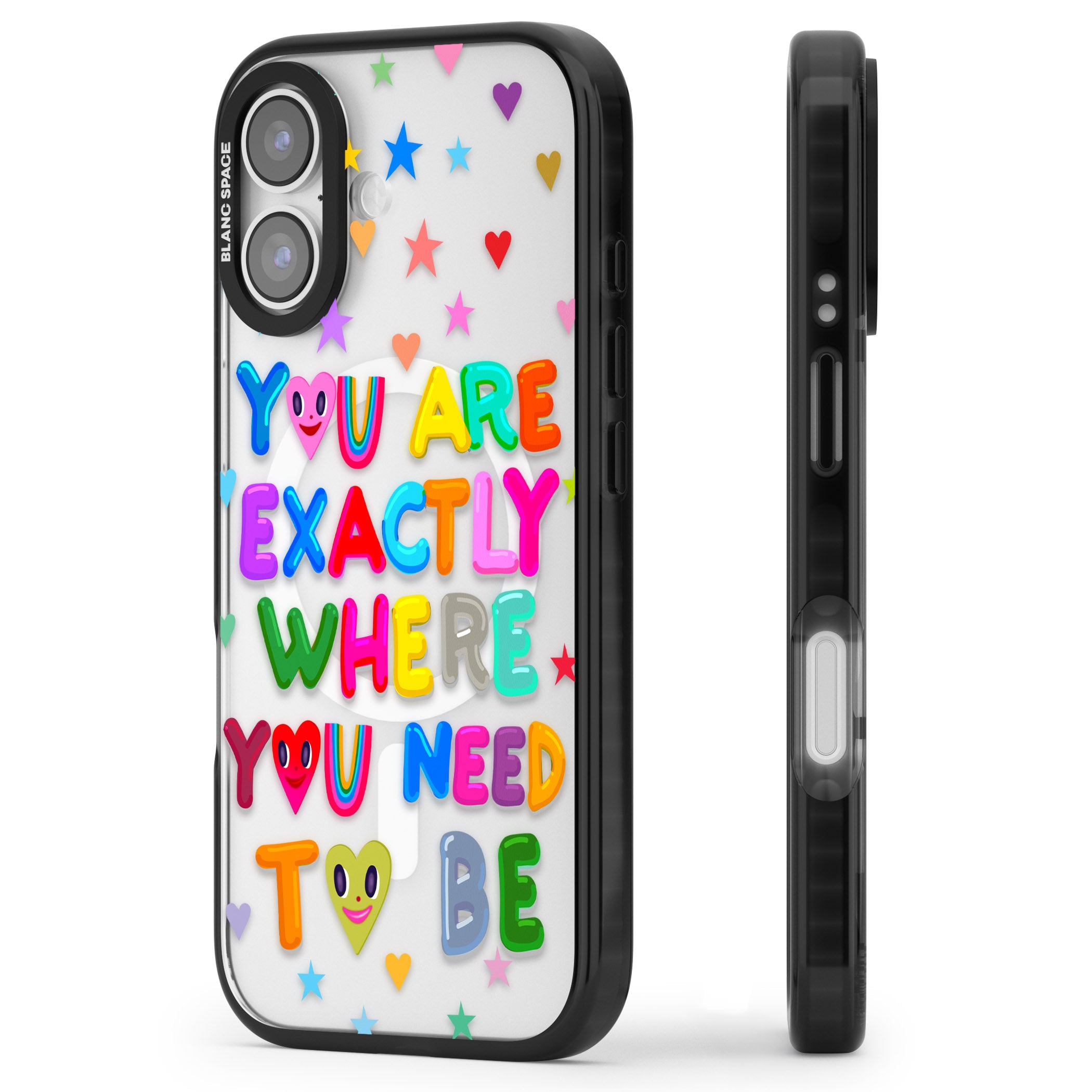 Exactly Where You Need To Be iPhone 17 Impact Pro Black Phone Case Side Profile