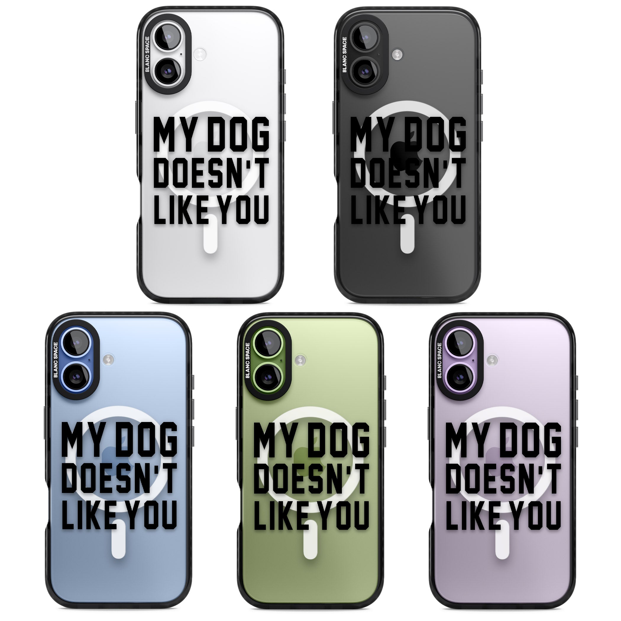 My Dog Doesn'T Like You iPhone 17 Impact Pro Black Phone Case APT Impact Protection
