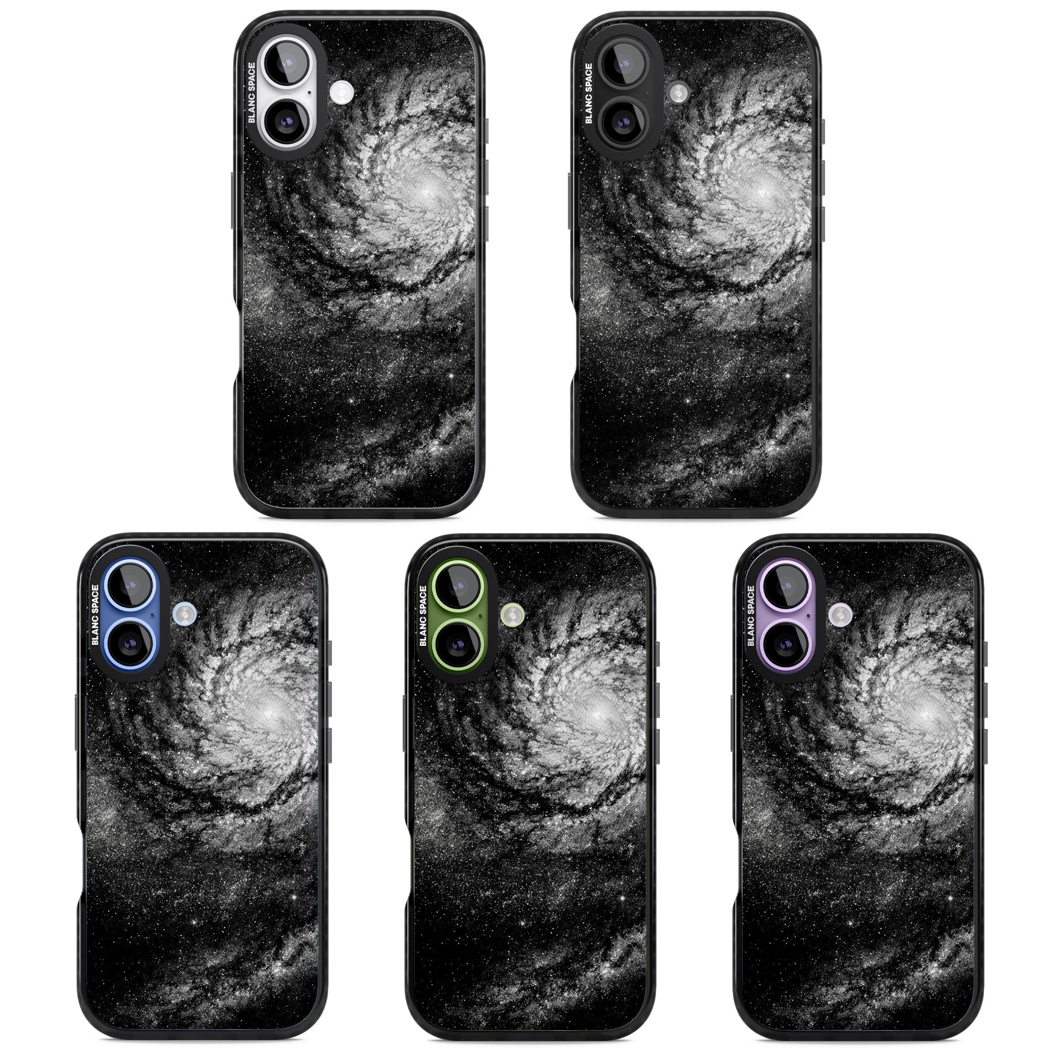 Night Sky Galaxies: Milky Way Galaxy iPhone 17 Impact Pro Black Phone Case APT Impact Protection