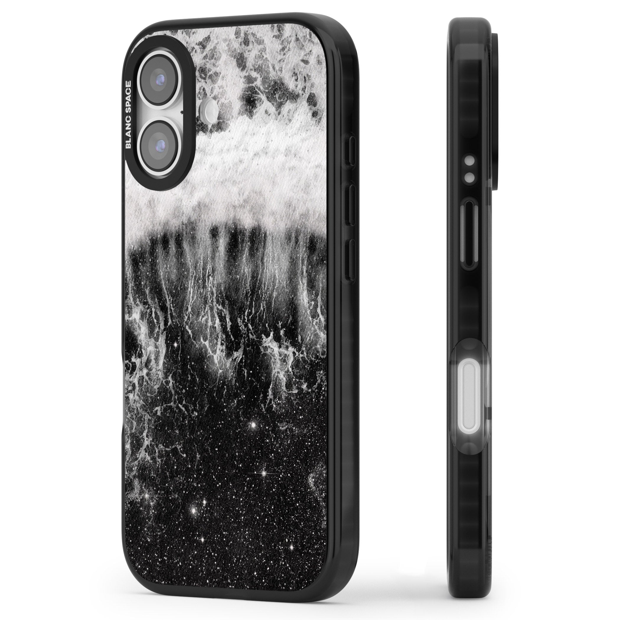 Deep Wave iPhone 17 Impact Pro Black Phone Case Side Profile