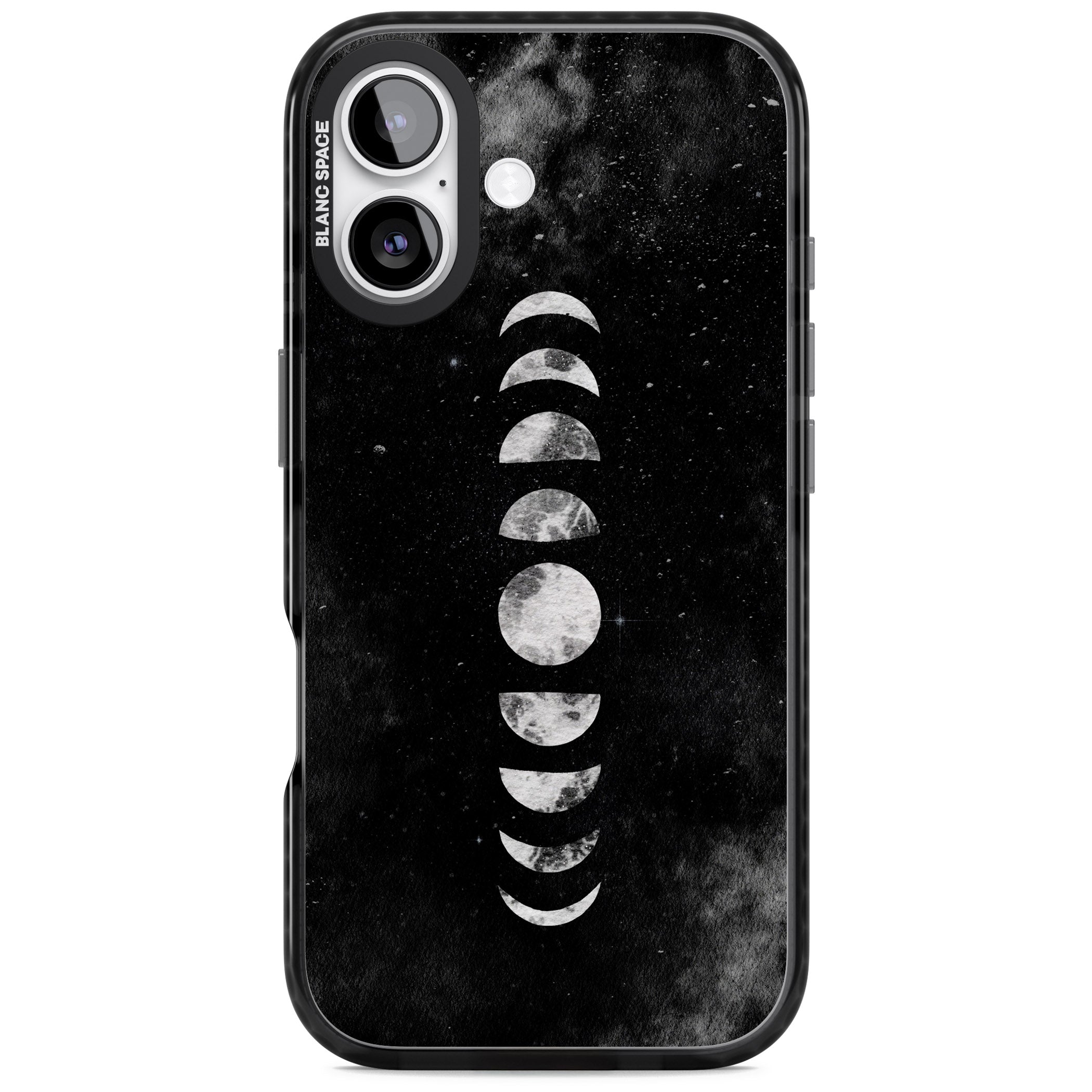 Lunar Phases iPhone 17 Impact Pro Black Phone Case
