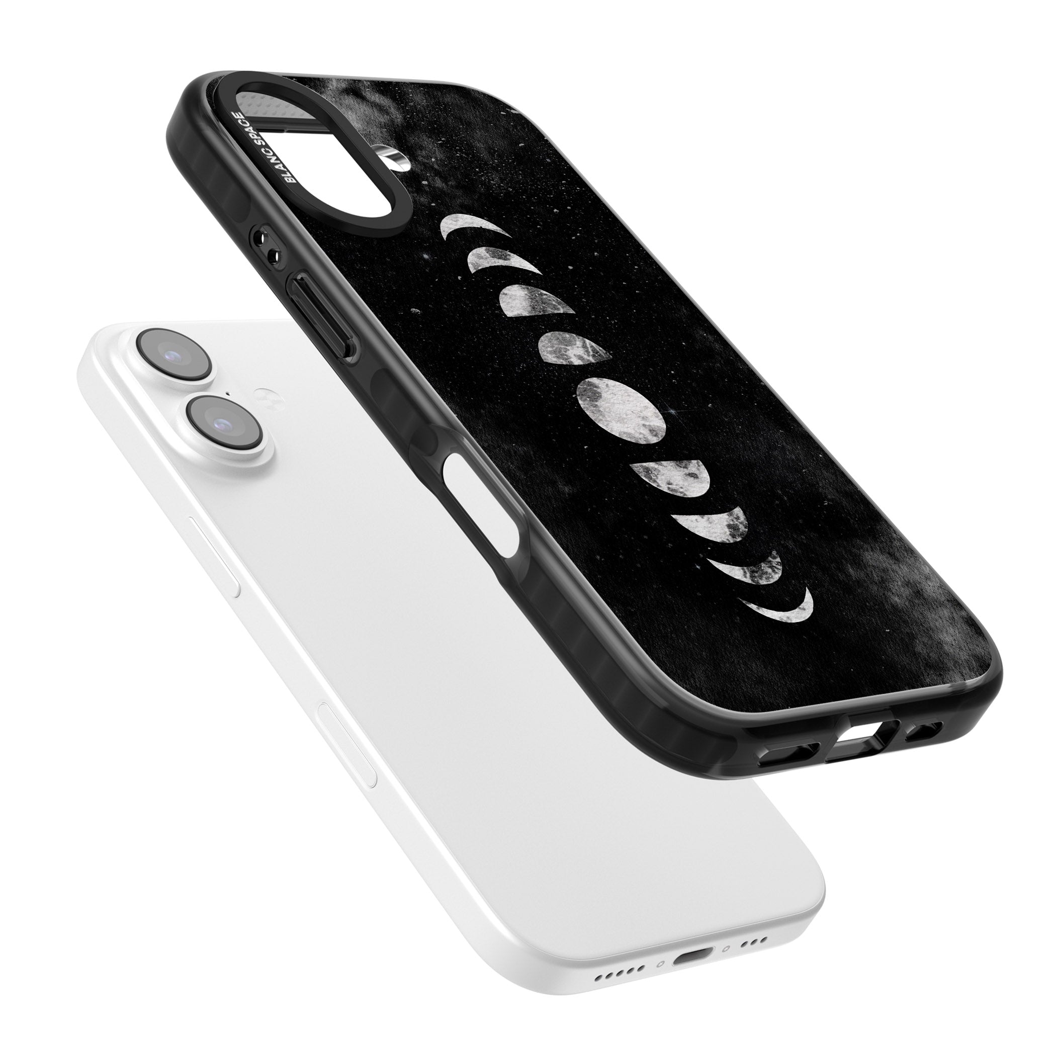 Lunar Phases iPhone 17 Impact Pro Black Phone Case Colours