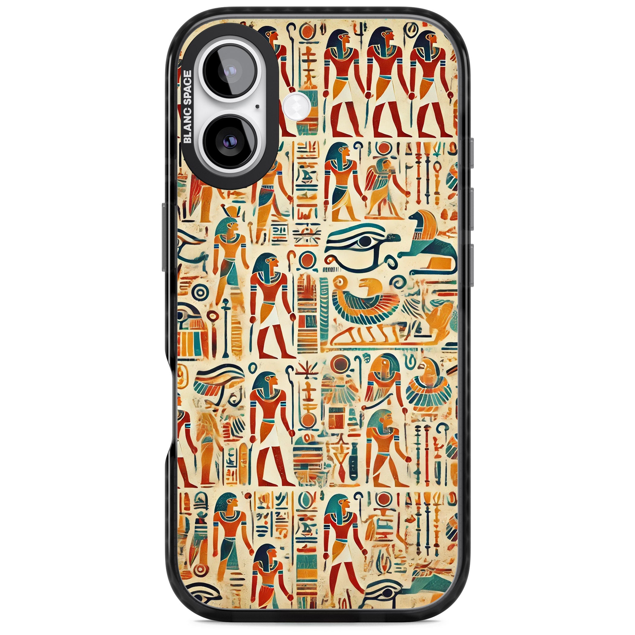 Egyptian Heiroglyphics iPhone 17 Impact Pro Black Phone Case