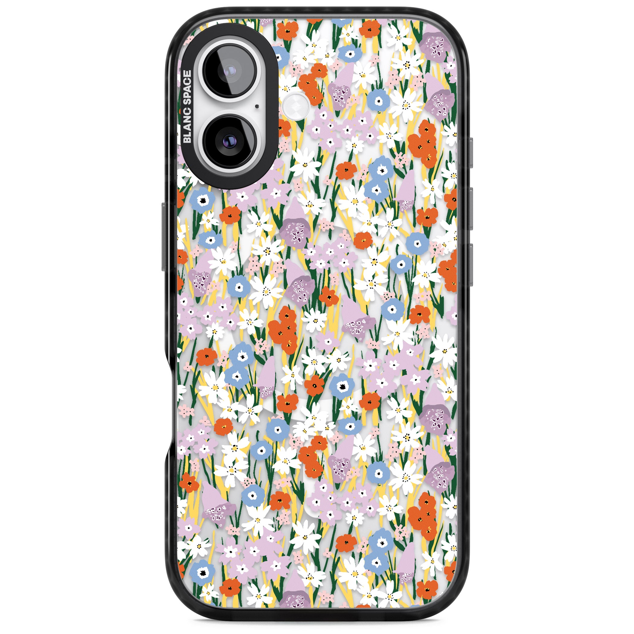 Vibrant Floral Garden iPhone 17 Impact Pro Black Phone Case