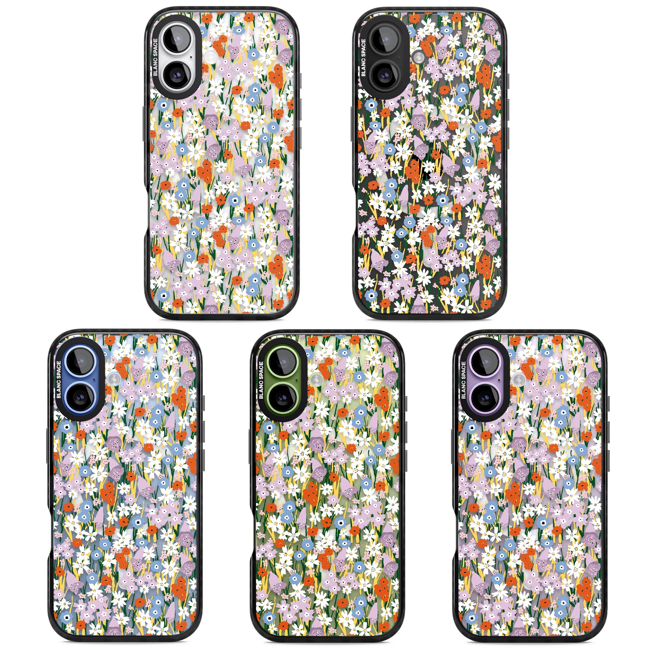 Vibrant Floral Garden iPhone 17 Impact Pro Black Phone Case APT Impact Protection