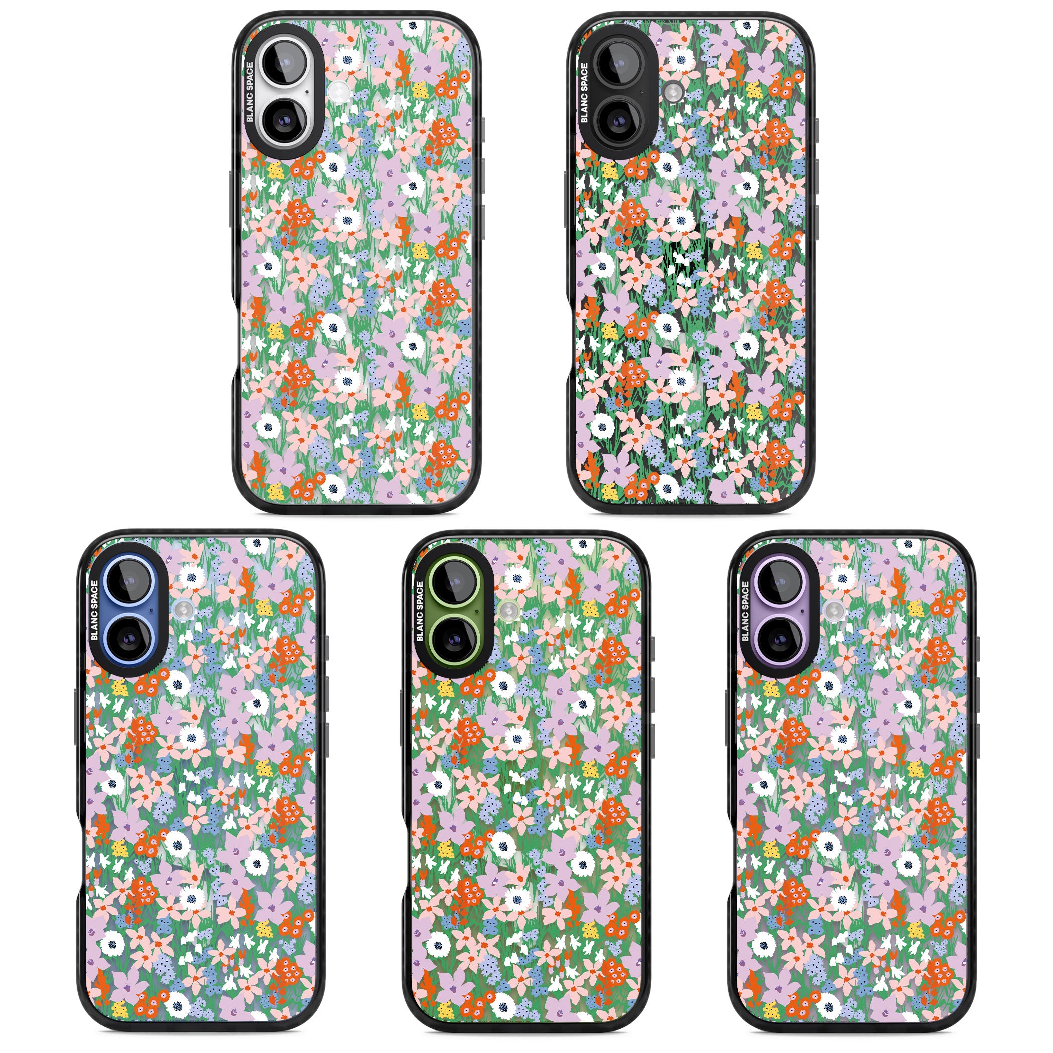Floral Bloom Jazzy iPhone 17 Impact Pro Black Phone Case APT Impact Protection