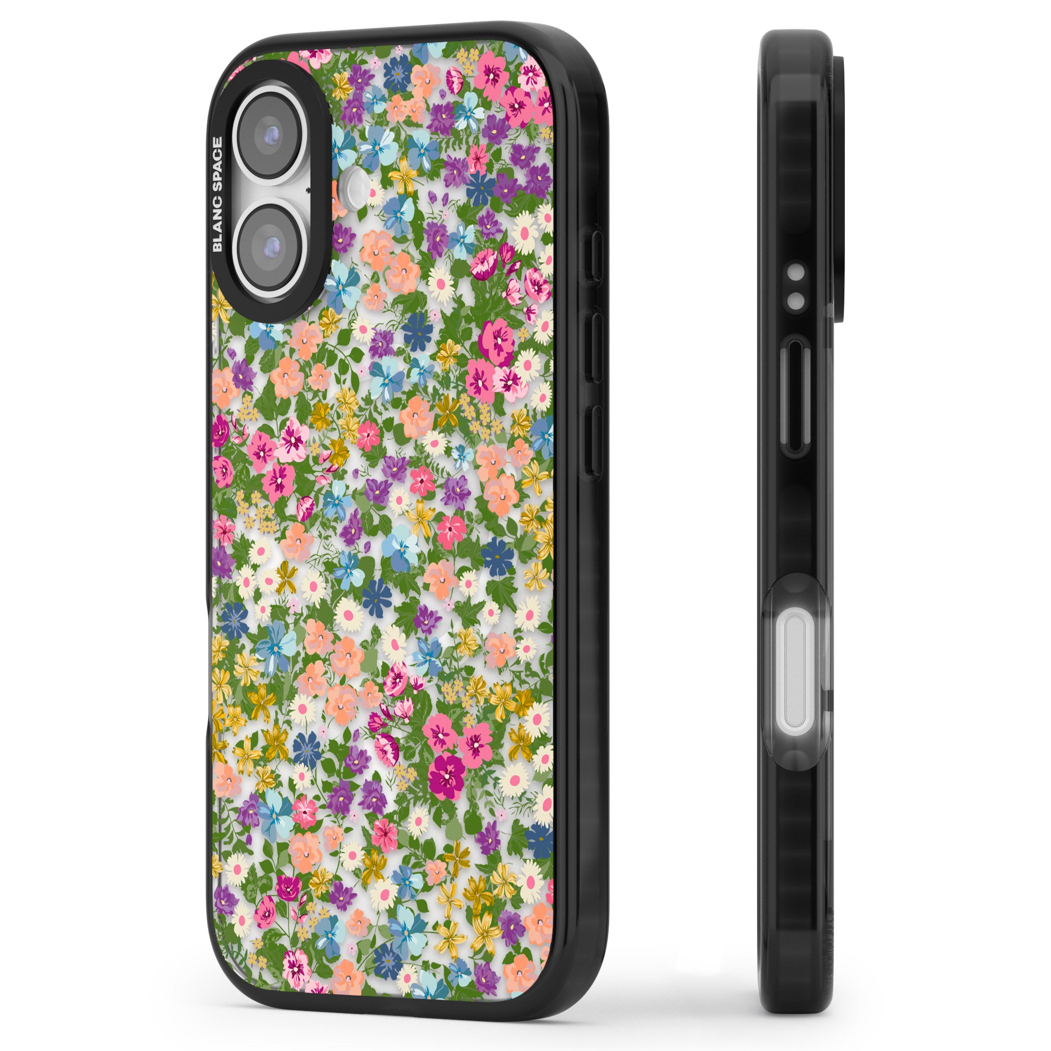 Tuscan Meadow iPhone 17 Impact Pro Black Phone Case Side Profile