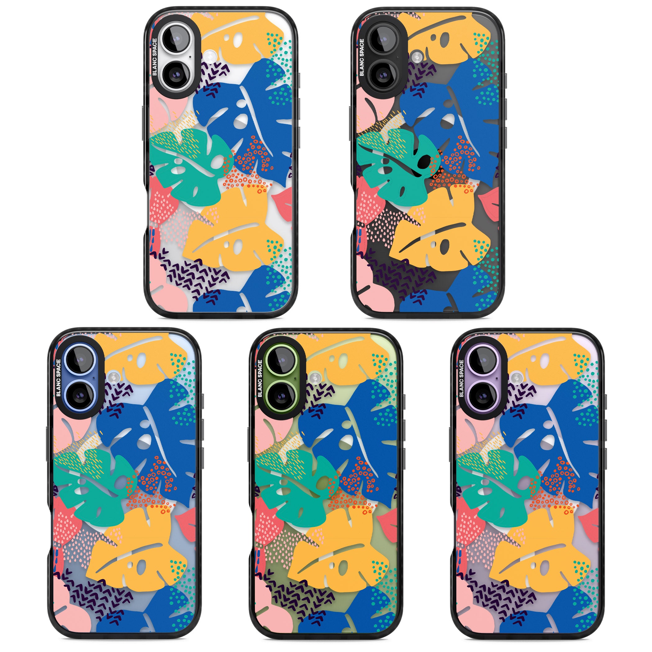 Vibrant Leaves iPhone 17 Impact Pro Black Phone Case APT Impact Protection