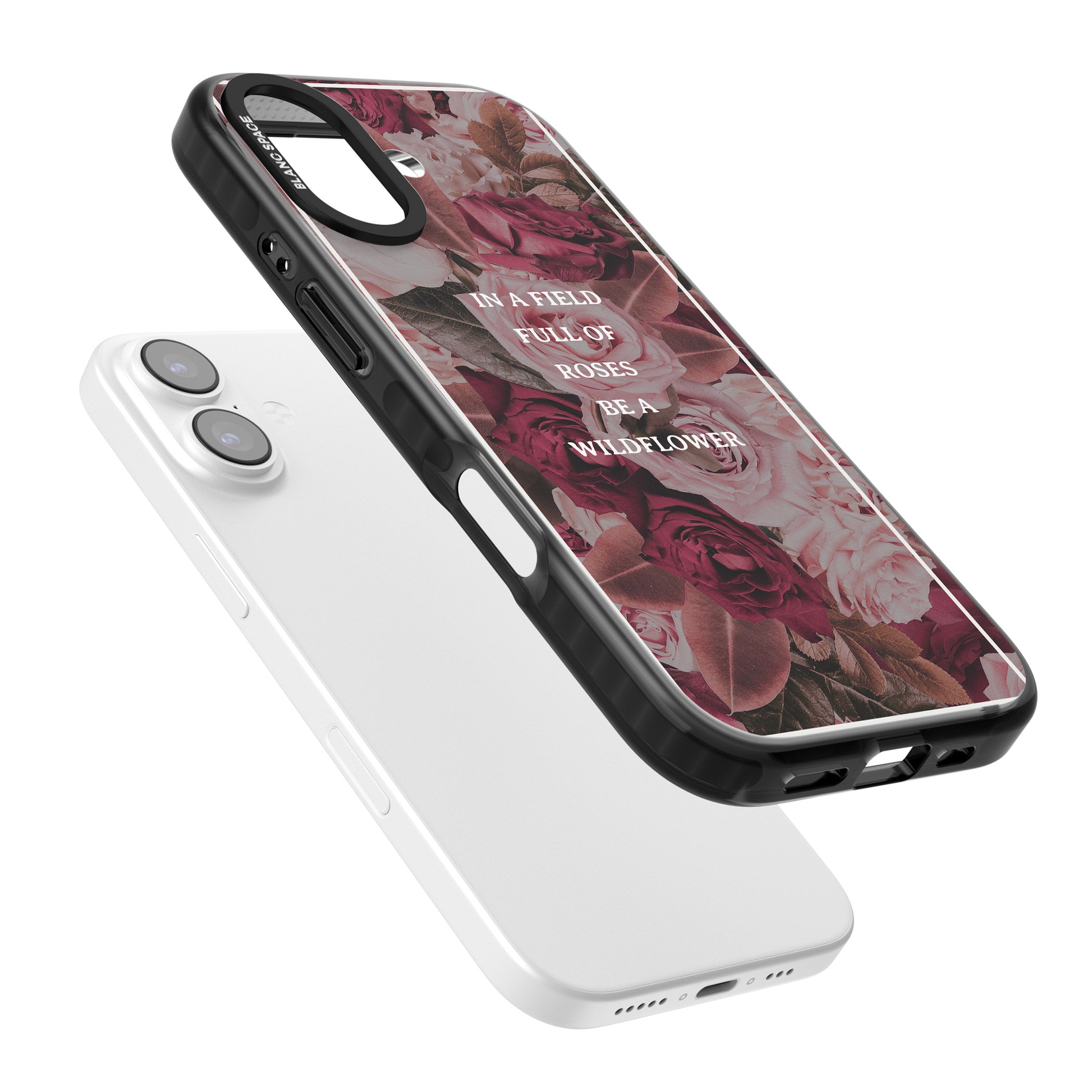 Wildflower Floral Quote iPhone 17 Impact Pro Black Phone Case Colours