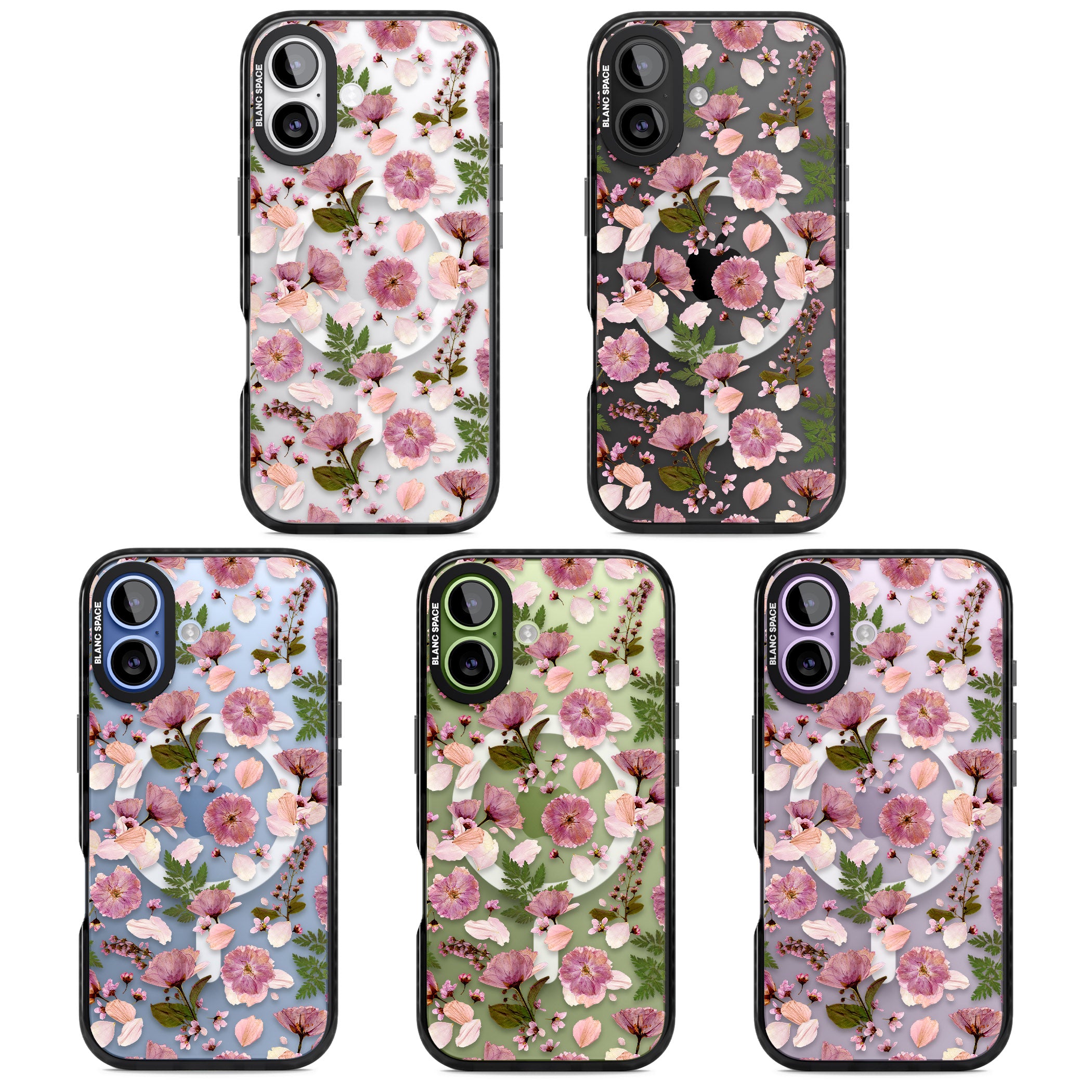 Floral Fantasy Menagerie iPhone 17 Impact Pro Black Phone Case APT Impact Protection