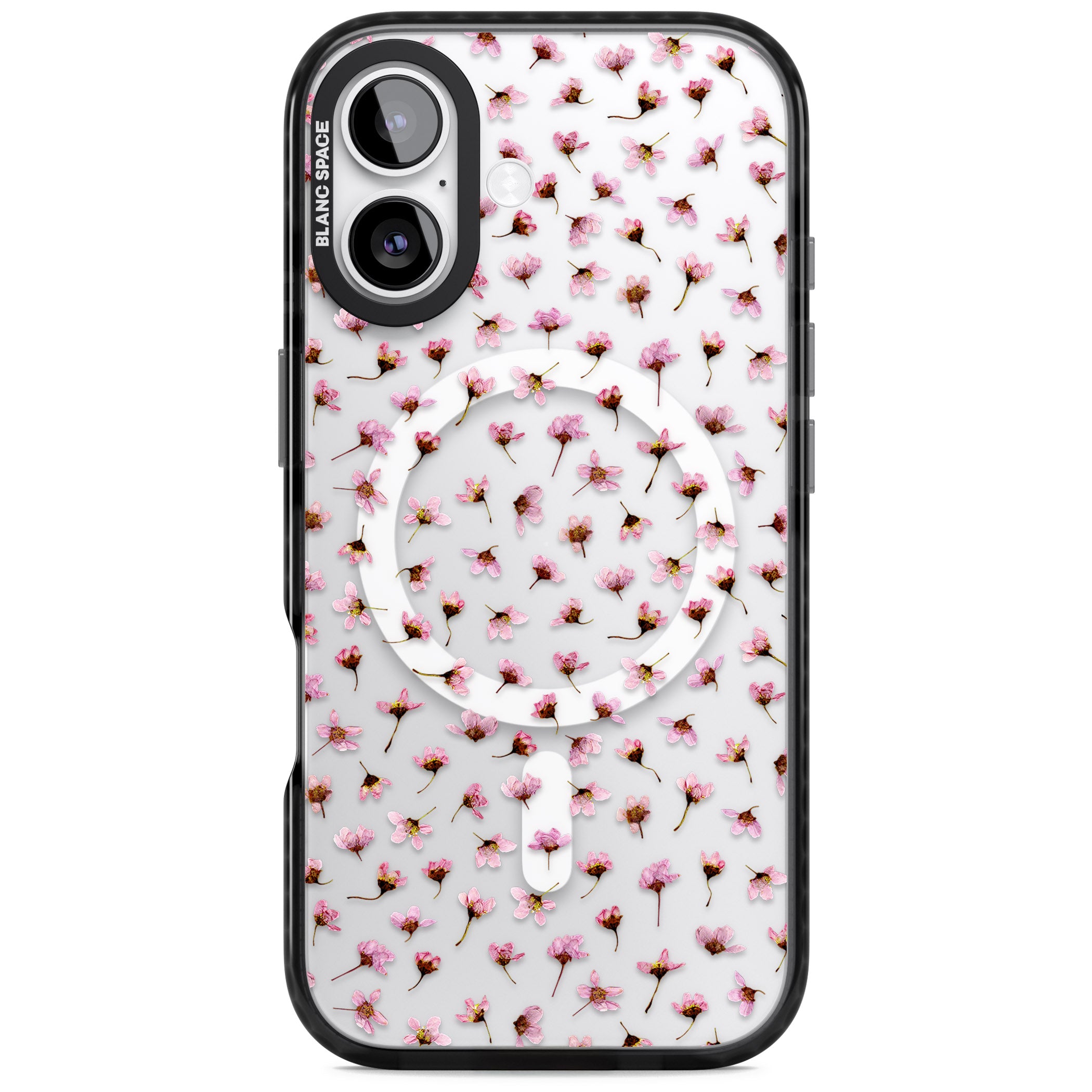 Pink Blossom iPhone 17 Impact Pro Black Phone Case
