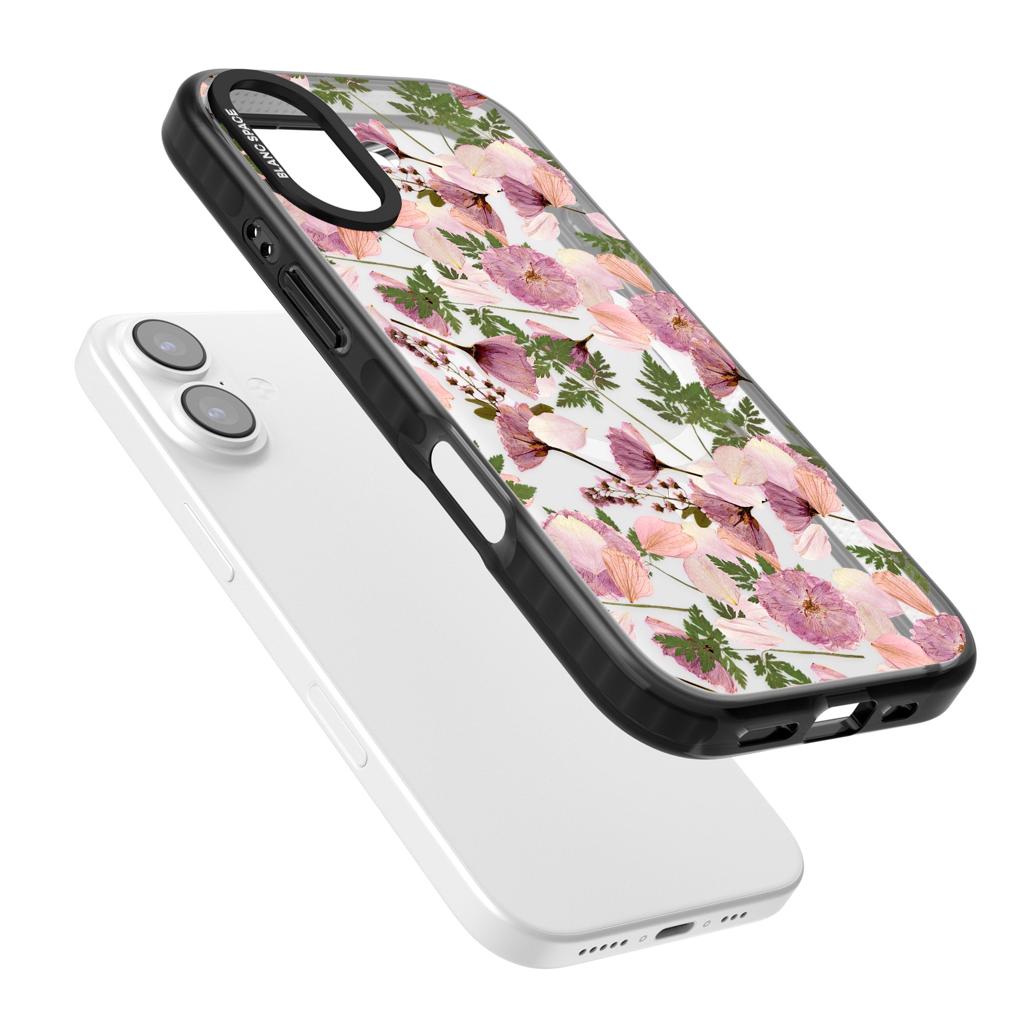 Pink Floral Appreciation iPhone 17 Impact Pro Black Phone Case Colours