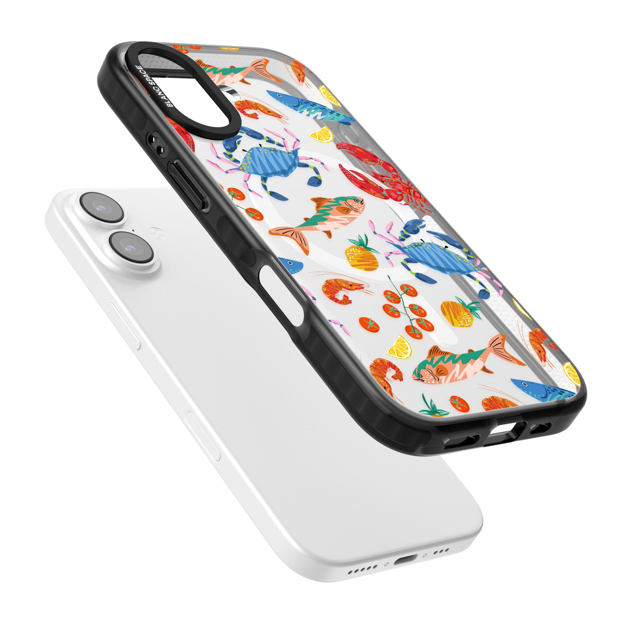 Vibrant Sealife iPhone 17 Impact Pro Black Phone Case Colours