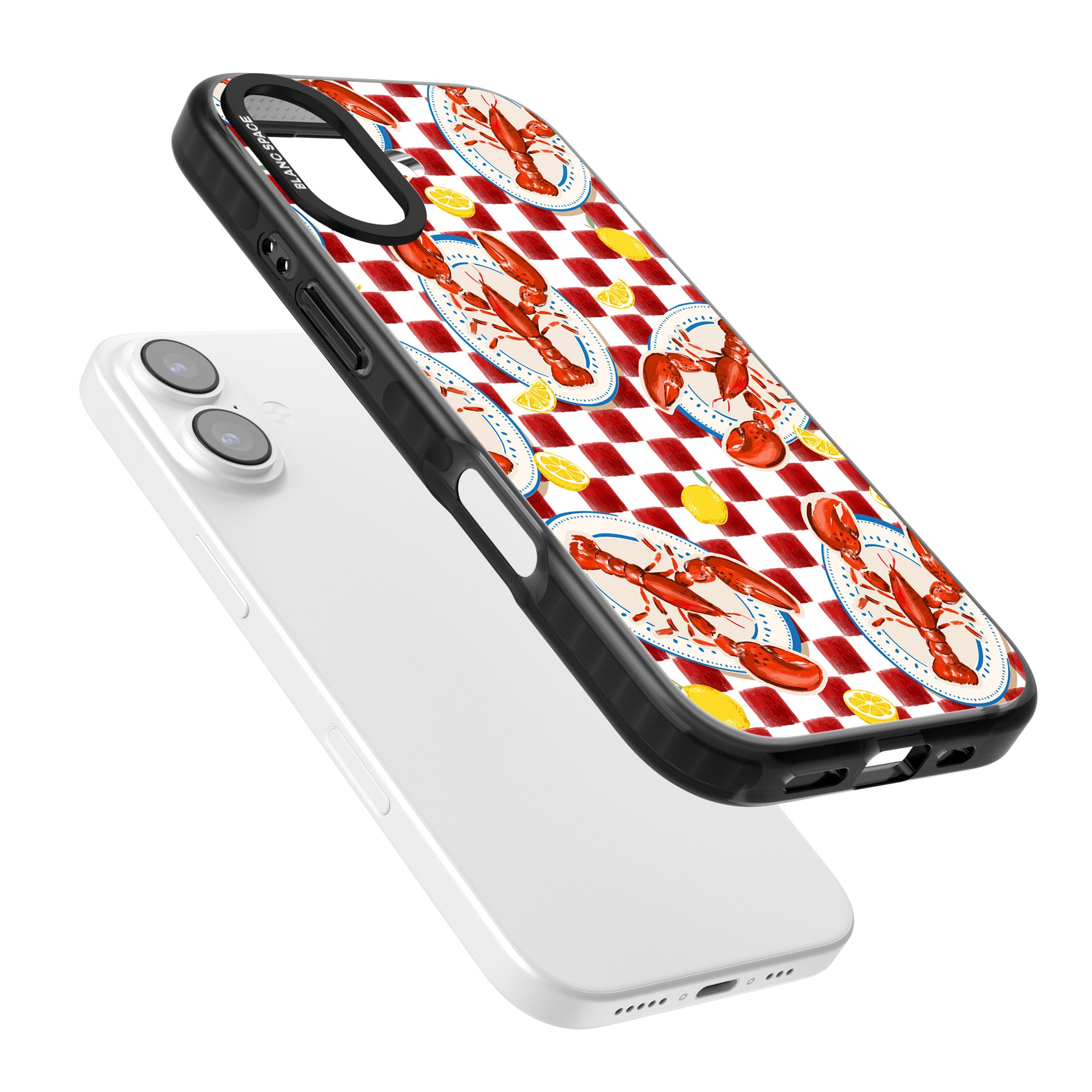 Red Lobster Checkered iPhone 17 Impact Pro Black Phone Case Colours