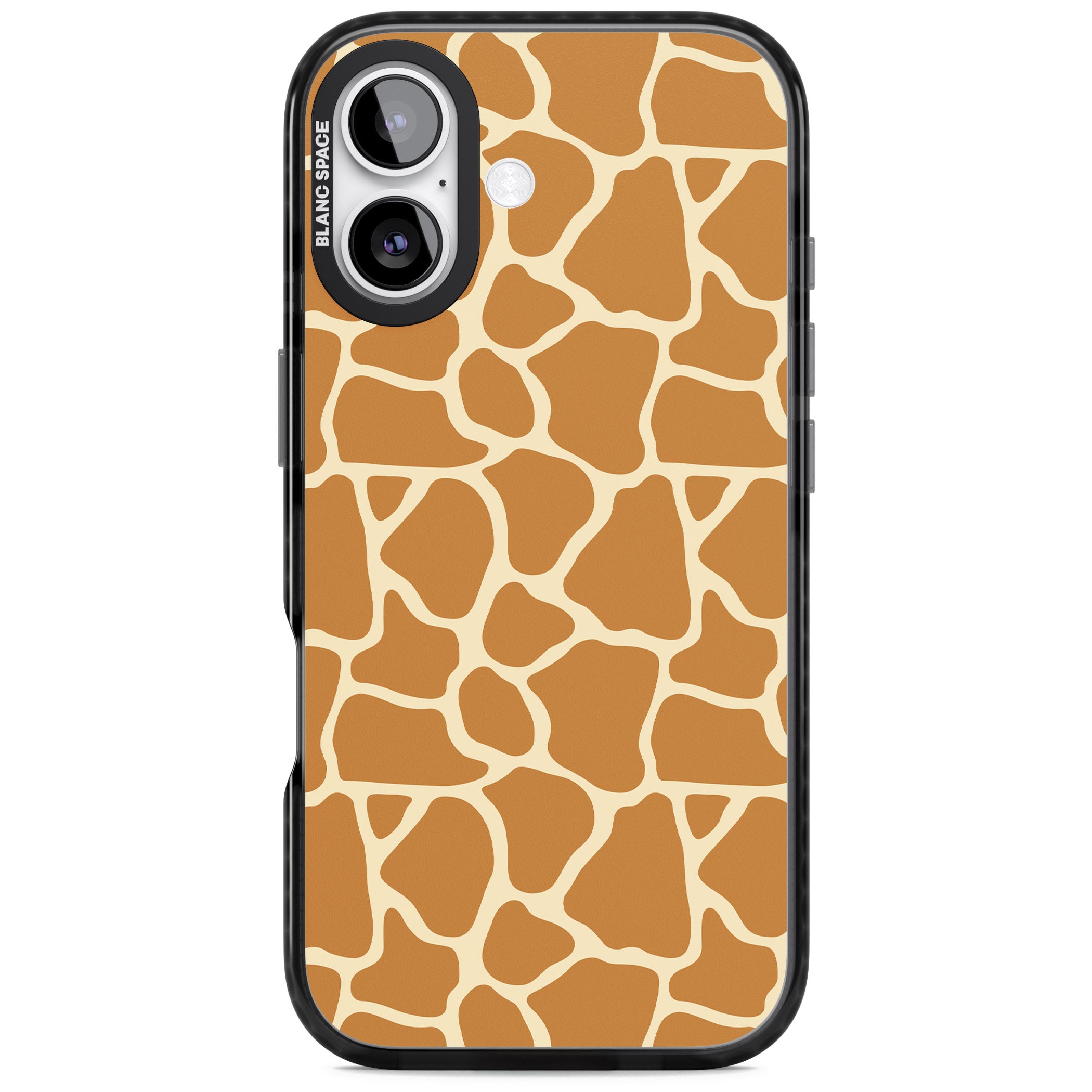 Giraffe Pattern iPhone 17 Impact Pro Black Phone Case