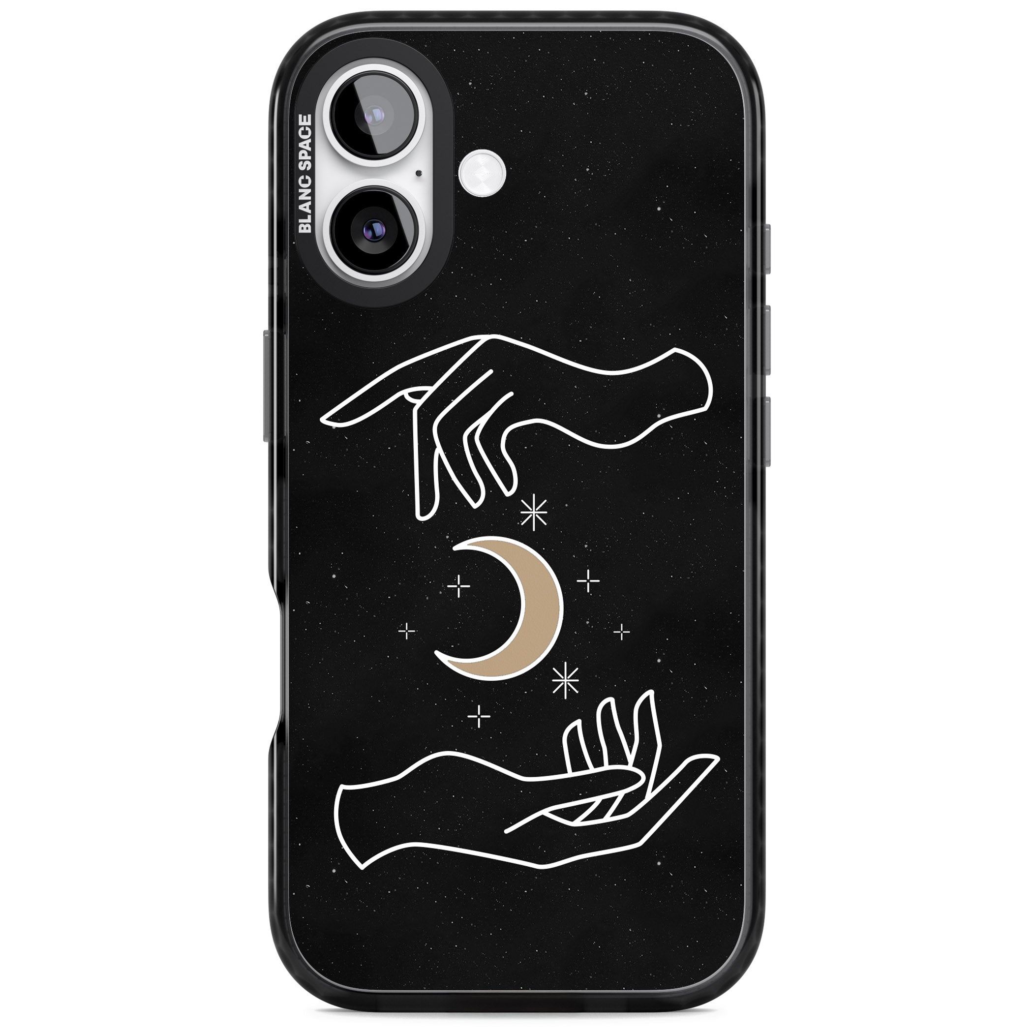 Cosmic Hands iPhone 17 Impact Pro Black Phone Case