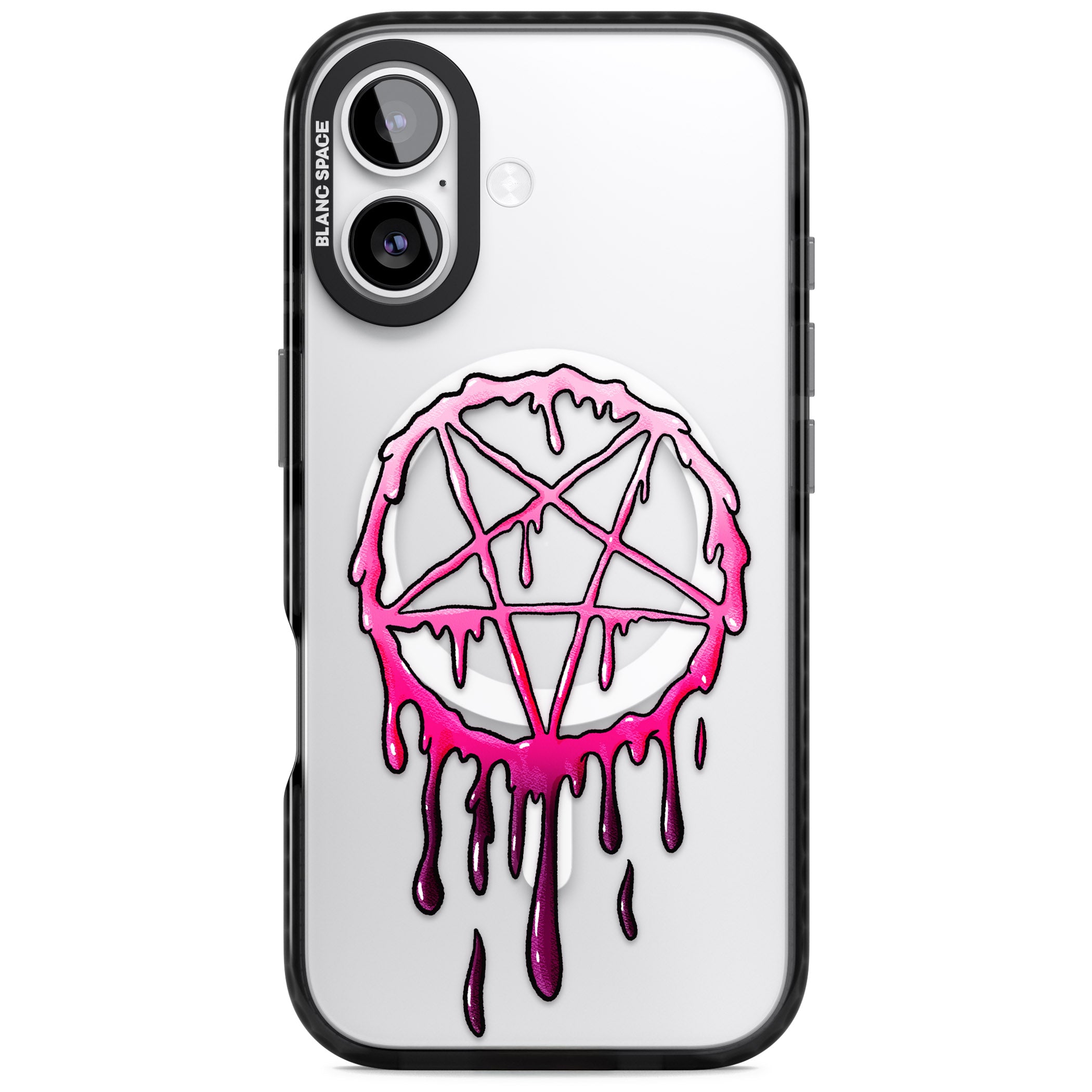Pentagram Of Blood iPhone 17 Impact Pro Black Phone Case