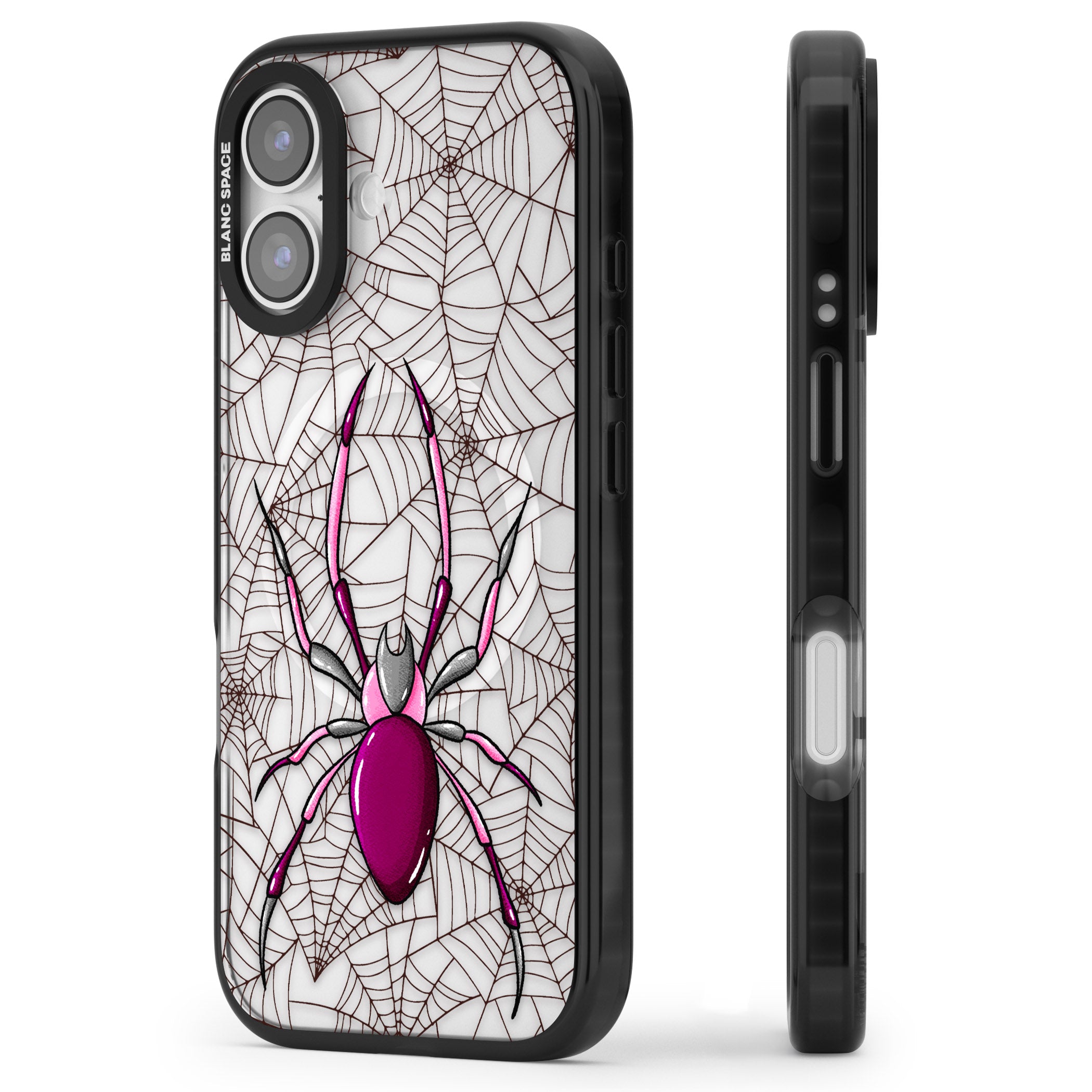 Arachnophobia iPhone 17 Impact Pro Black Phone Case Side Profile