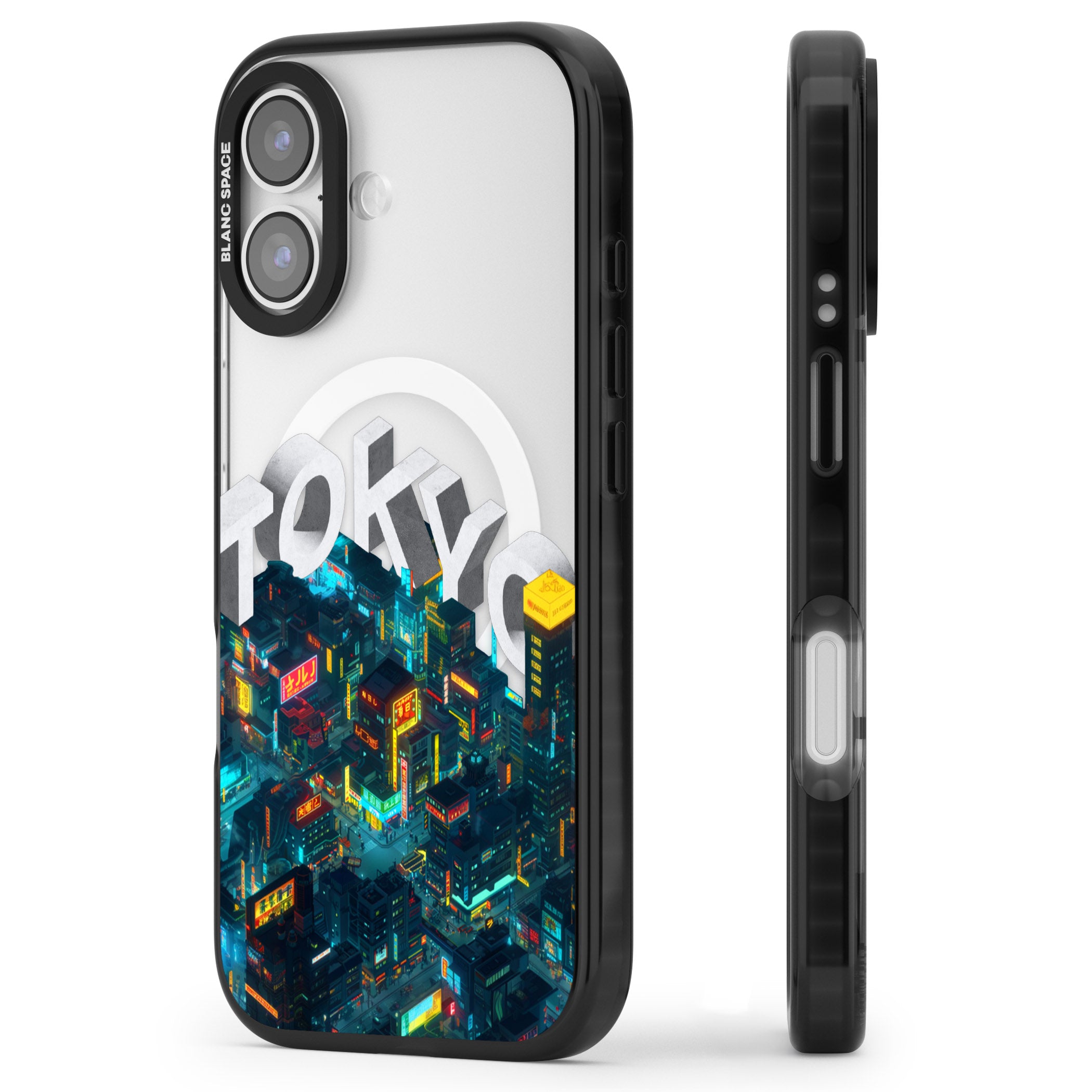Tokyo iPhone 17 Impact Pro Black Phone Case Side Profile