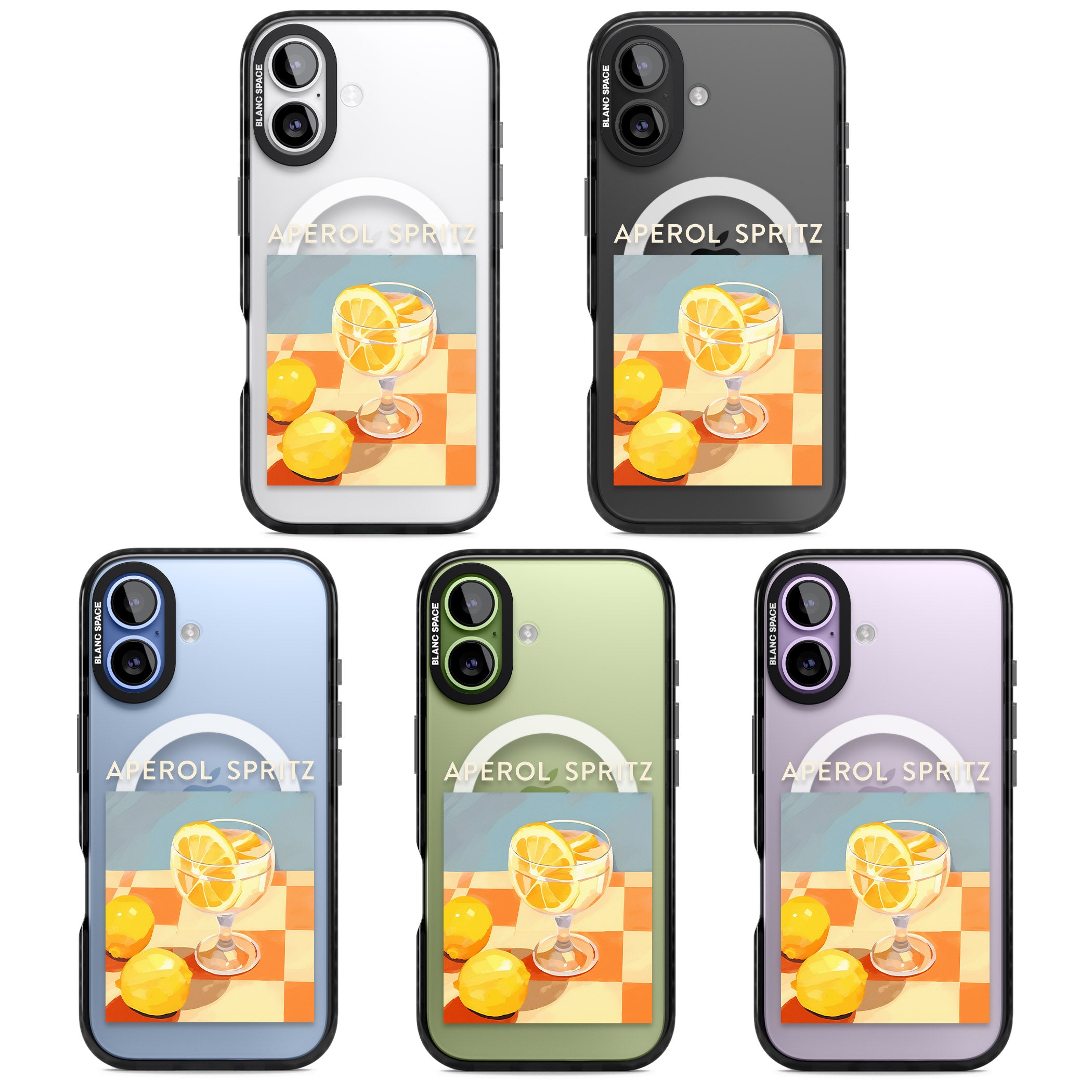 Lemon Spritz iPhone 17 Impact Pro Black Phone Case APT Impact Protection