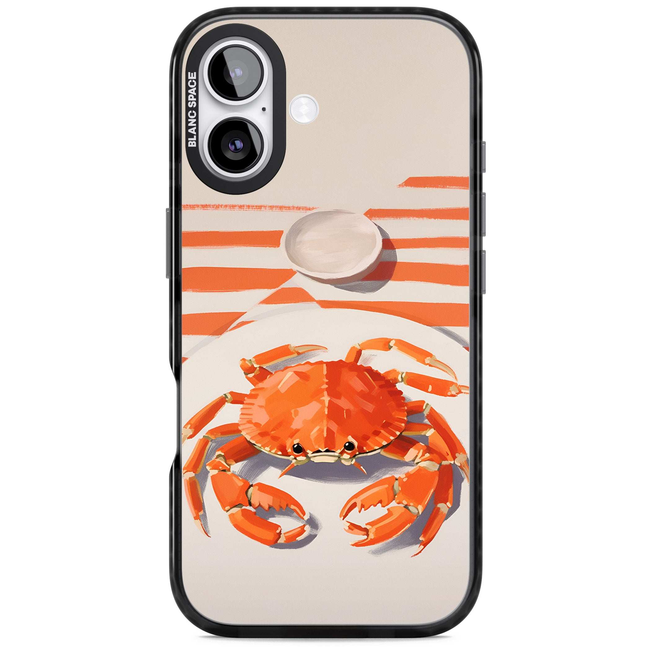 Beach Crab iPhone 17 Impact Pro Black Phone Case
