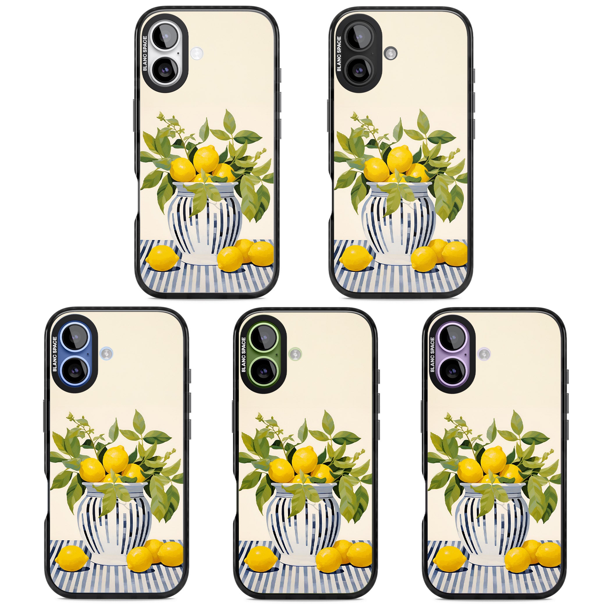 Lemon Plant Vase iPhone 17 Impact Pro Black Phone Case APT Impact Protection
