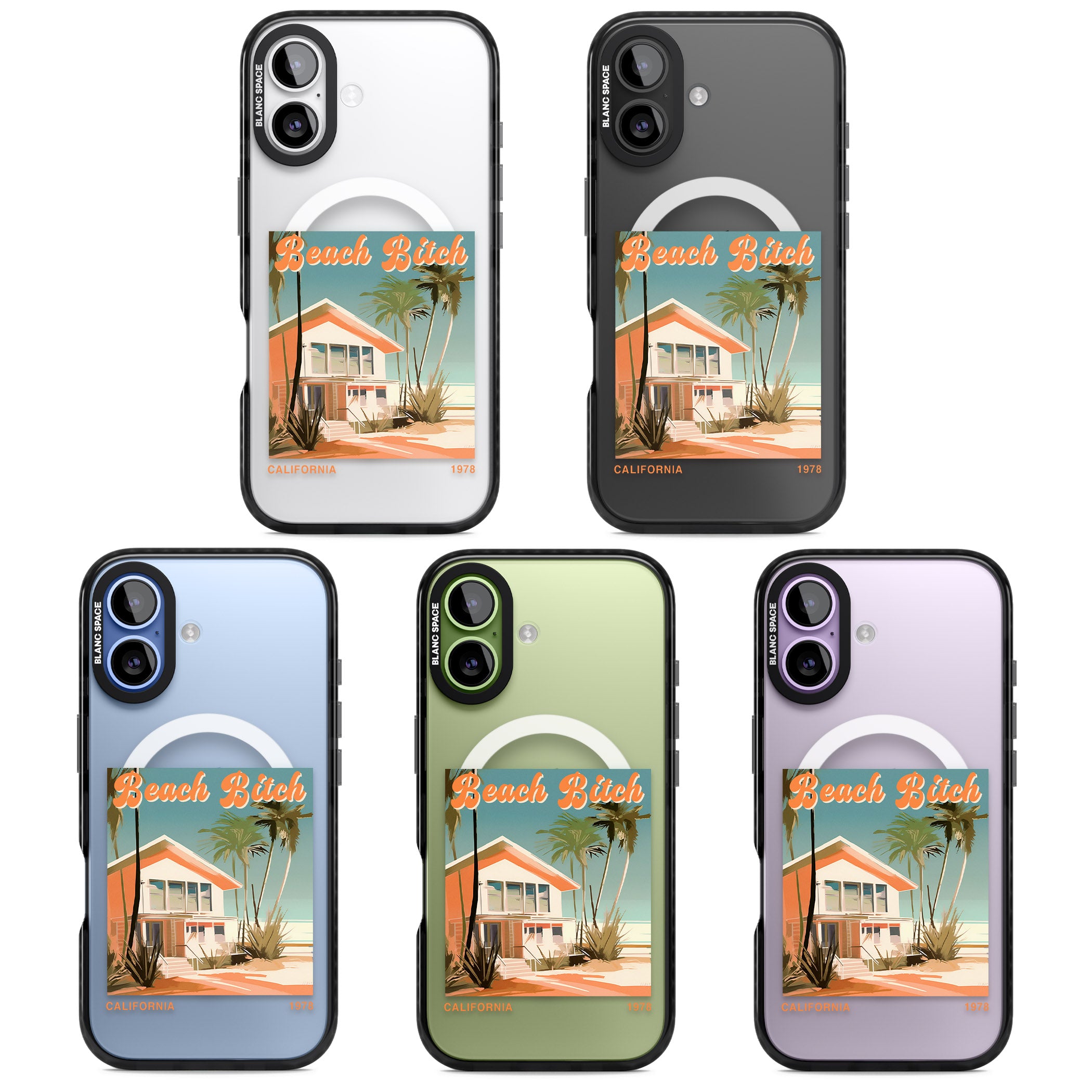 Beach B*tch iPhone 17 Impact Pro Black Phone Case APT Impact Protection