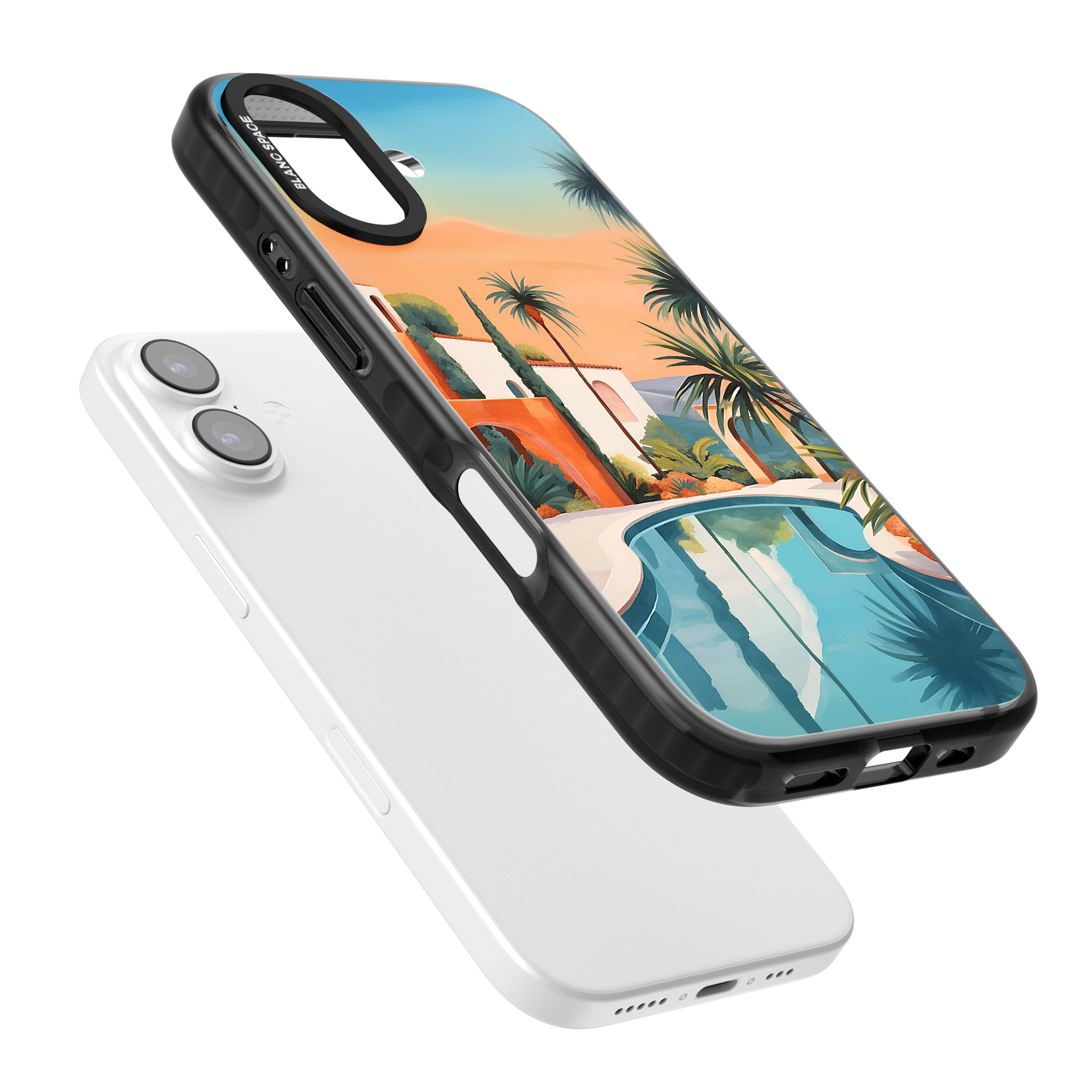 Villa Sunset iPhone 17 Impact Pro Black Phone Case Colours