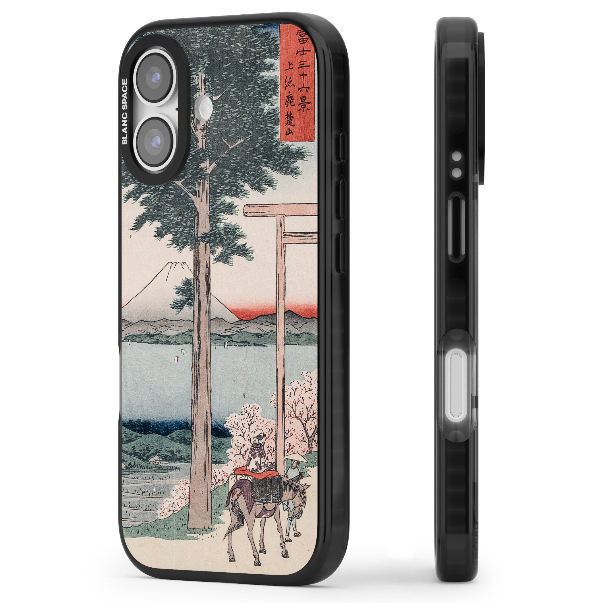 Gates To Mt. Fuji iPhone 17 Impact Pro Black Phone Case Side Profile