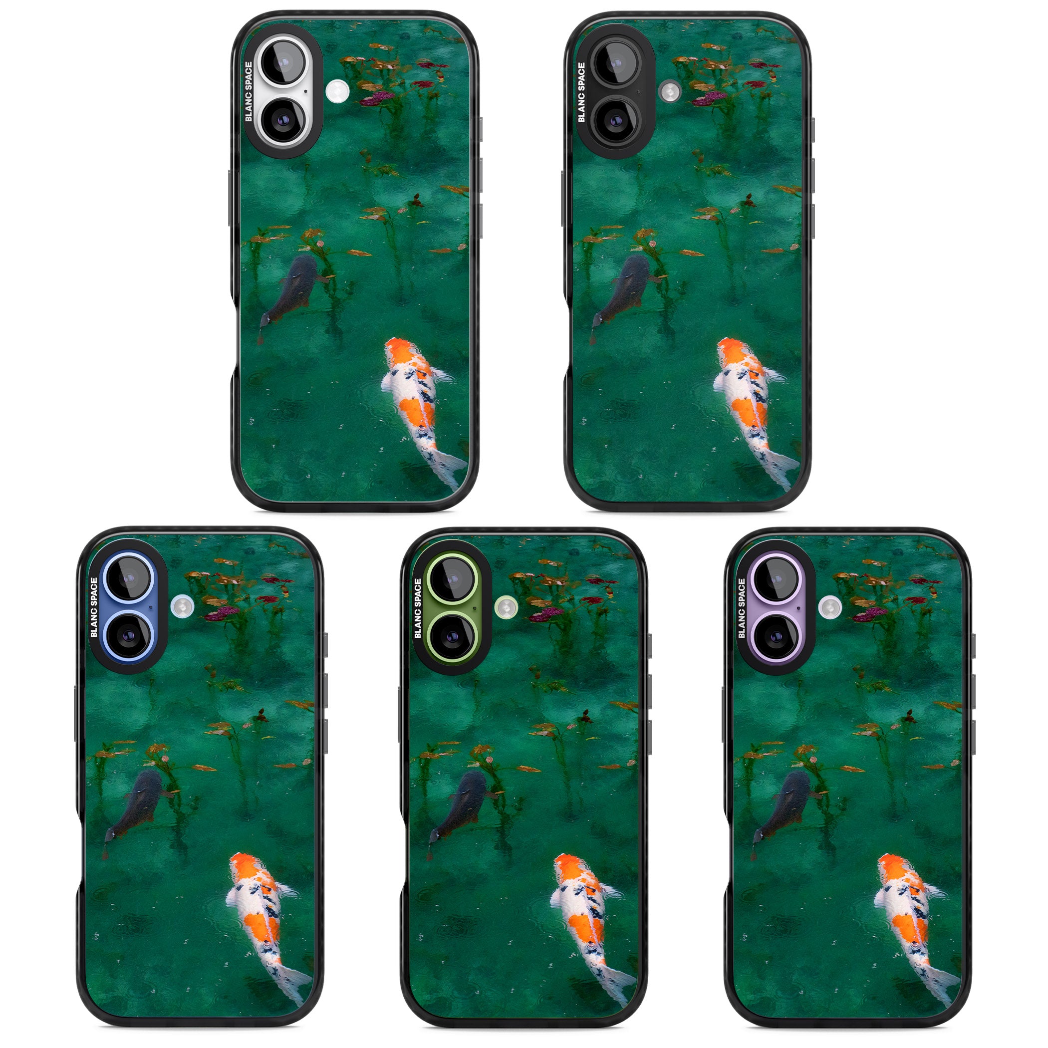 Koi Fish iPhone 17 Impact Pro Black Phone Case APT Impact Protection