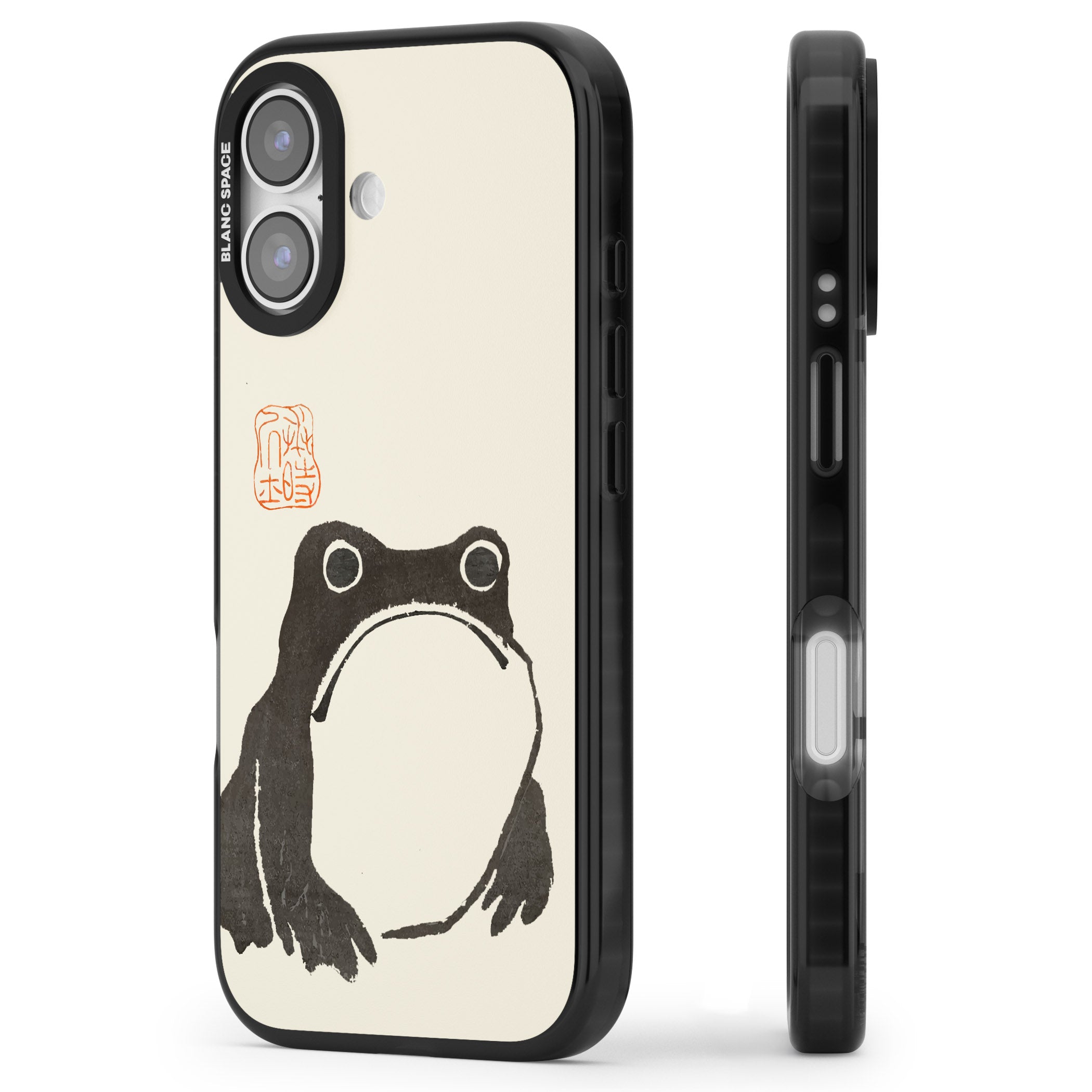 Matsumoto Hoji Frog iPhone 17 Impact Pro Black Phone Case Side Profile