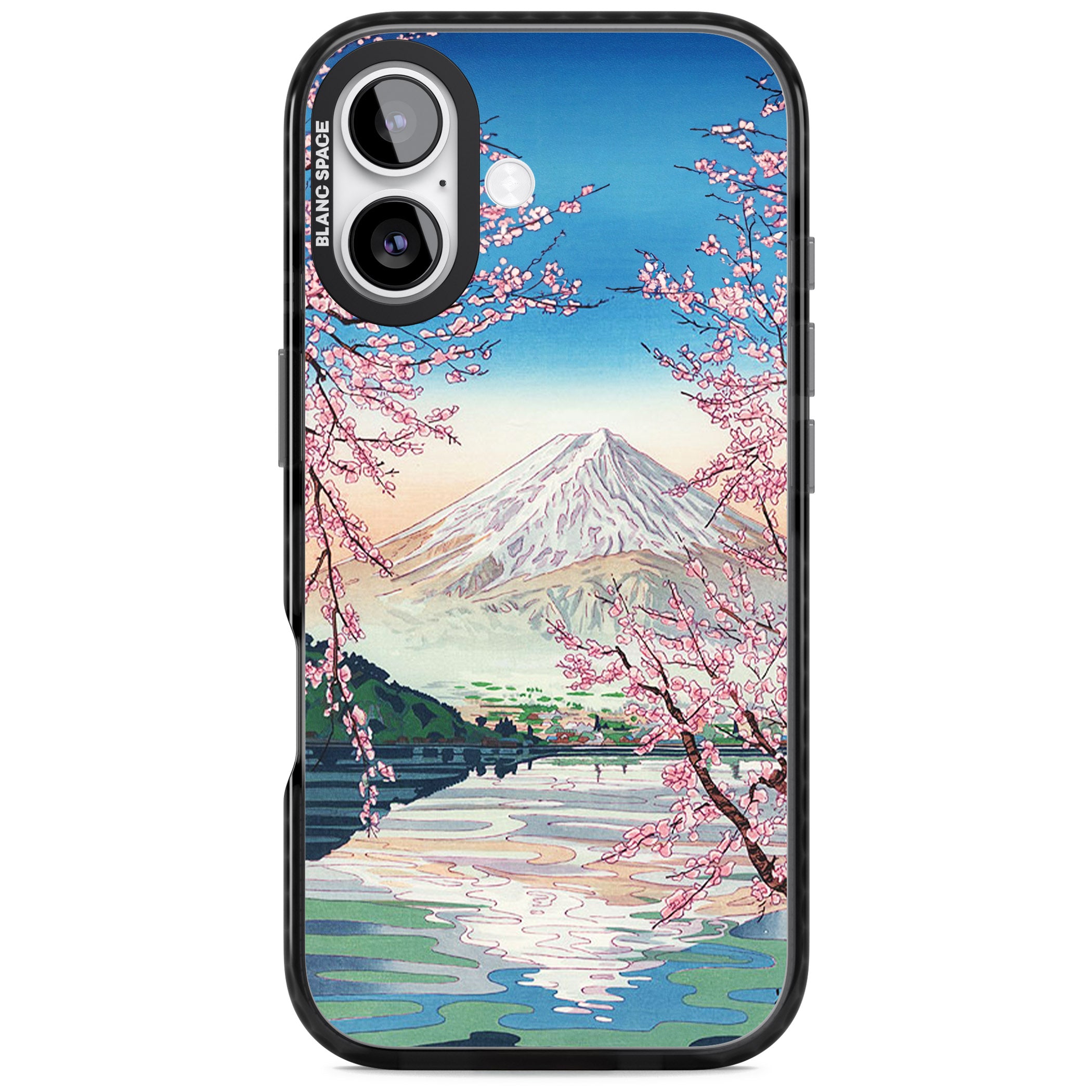 Mt Fuji From Lake Kawaguchi iPhone 17 Impact Pro Black Phone Case
