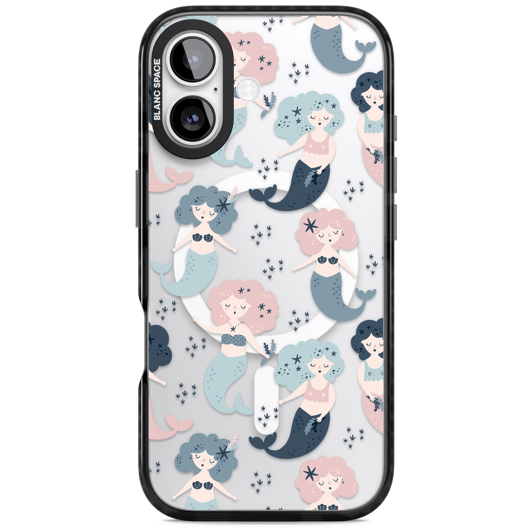 Pastel Mermaids iPhone 17 Impact Pro Black Phone Case