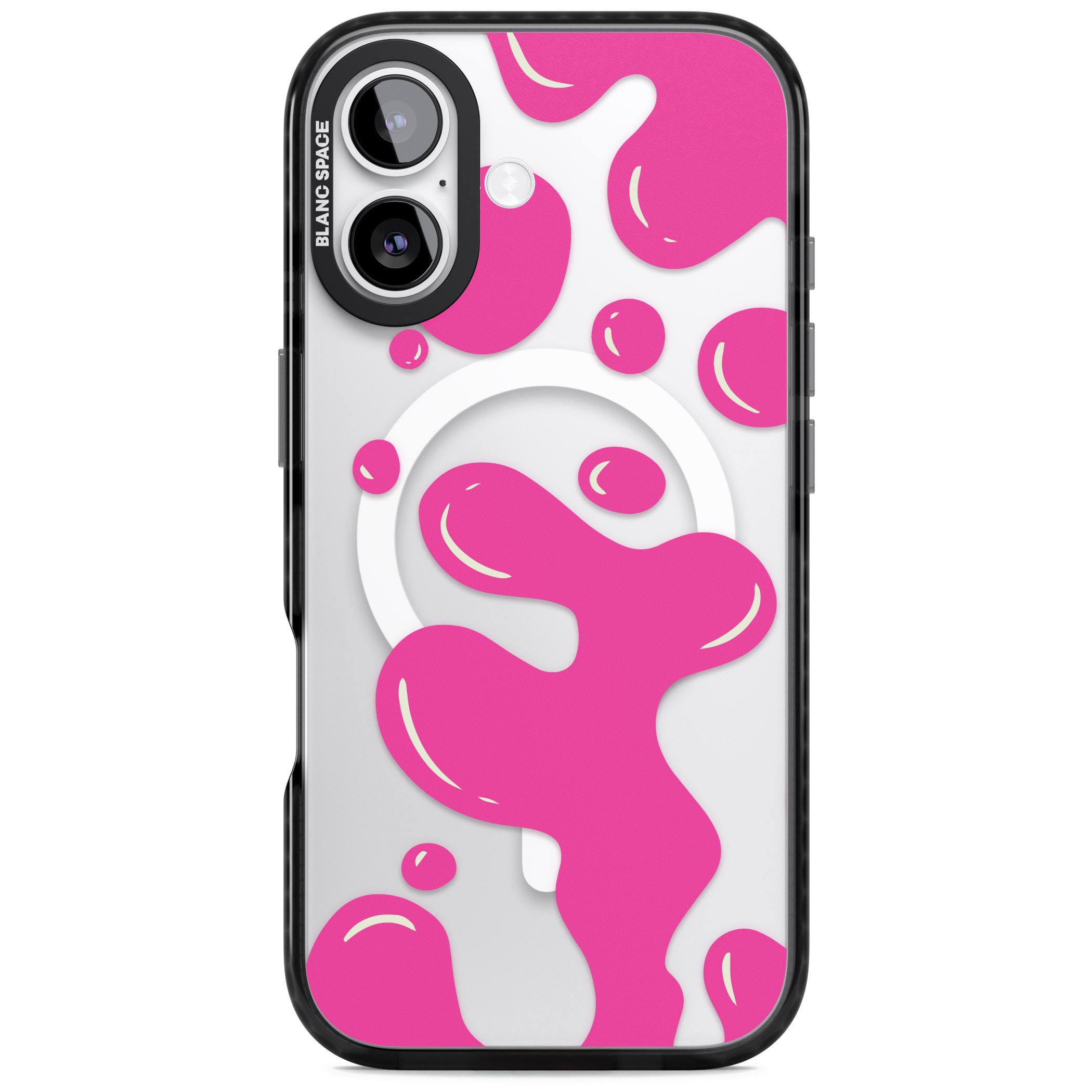 Pink Lava Lamp iPhone 17 Impact Pro Black Phone Case