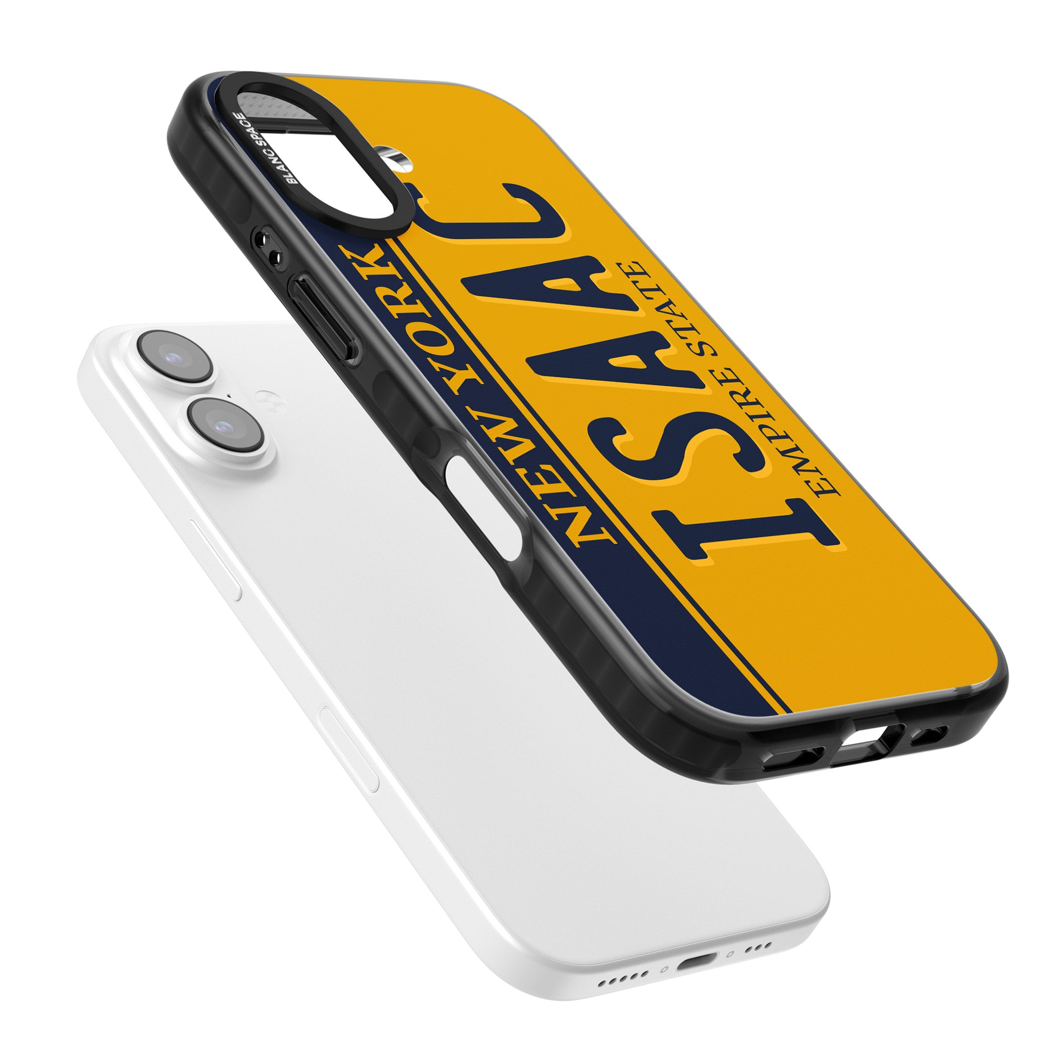 Personalised New York License Plate iPhone 17 Impact Pro Black Phone Case Colours