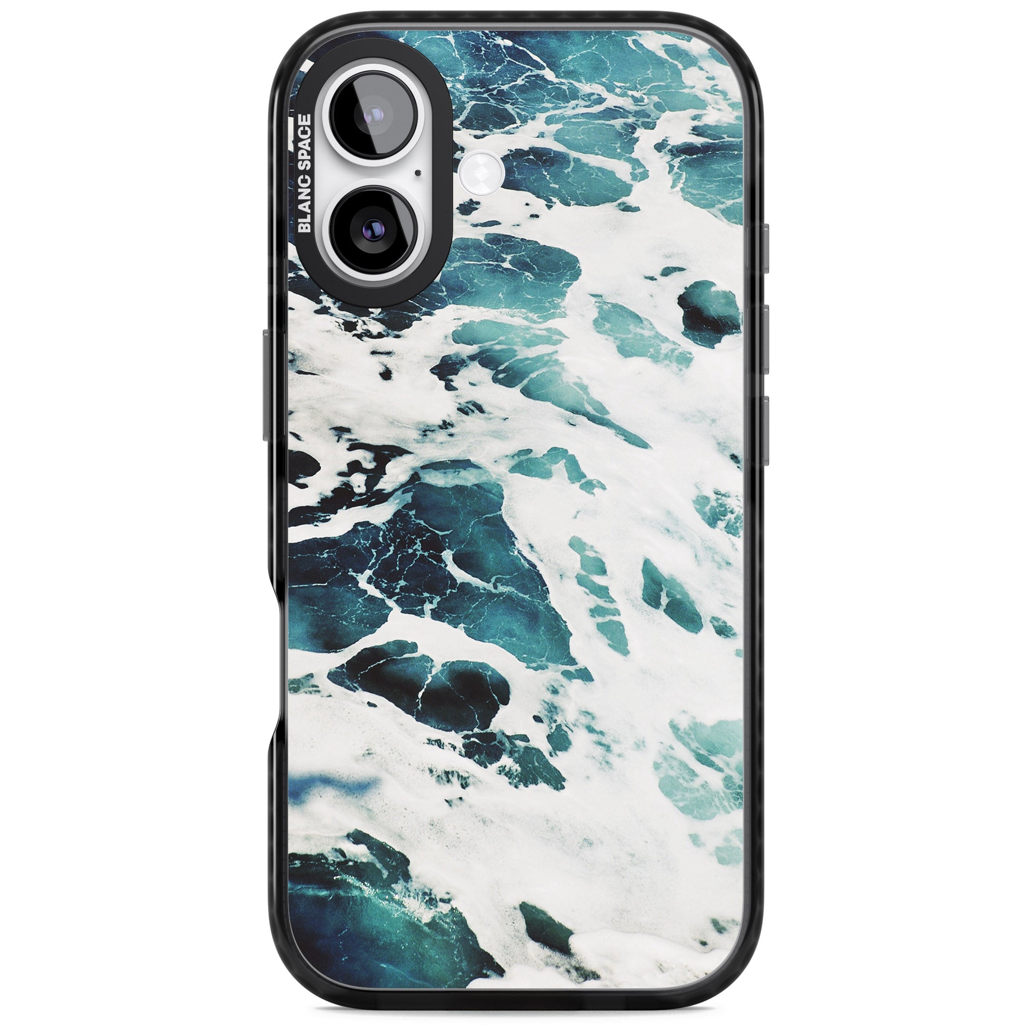 Ocean Surge iPhone 17 Impact Pro Black Phone Case