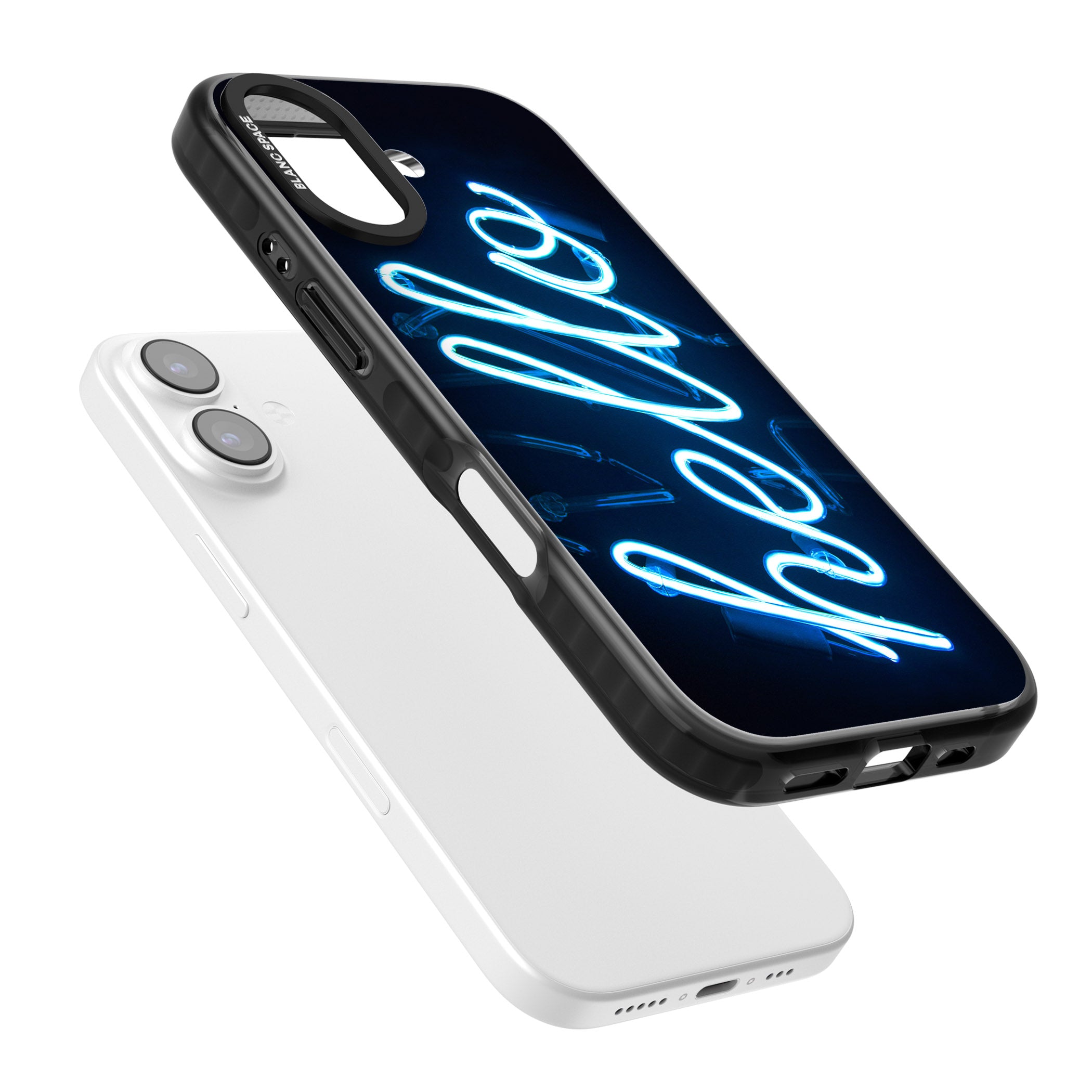 Hello Neon Sign iPhone 17 Impact Pro Black Phone Case Colours