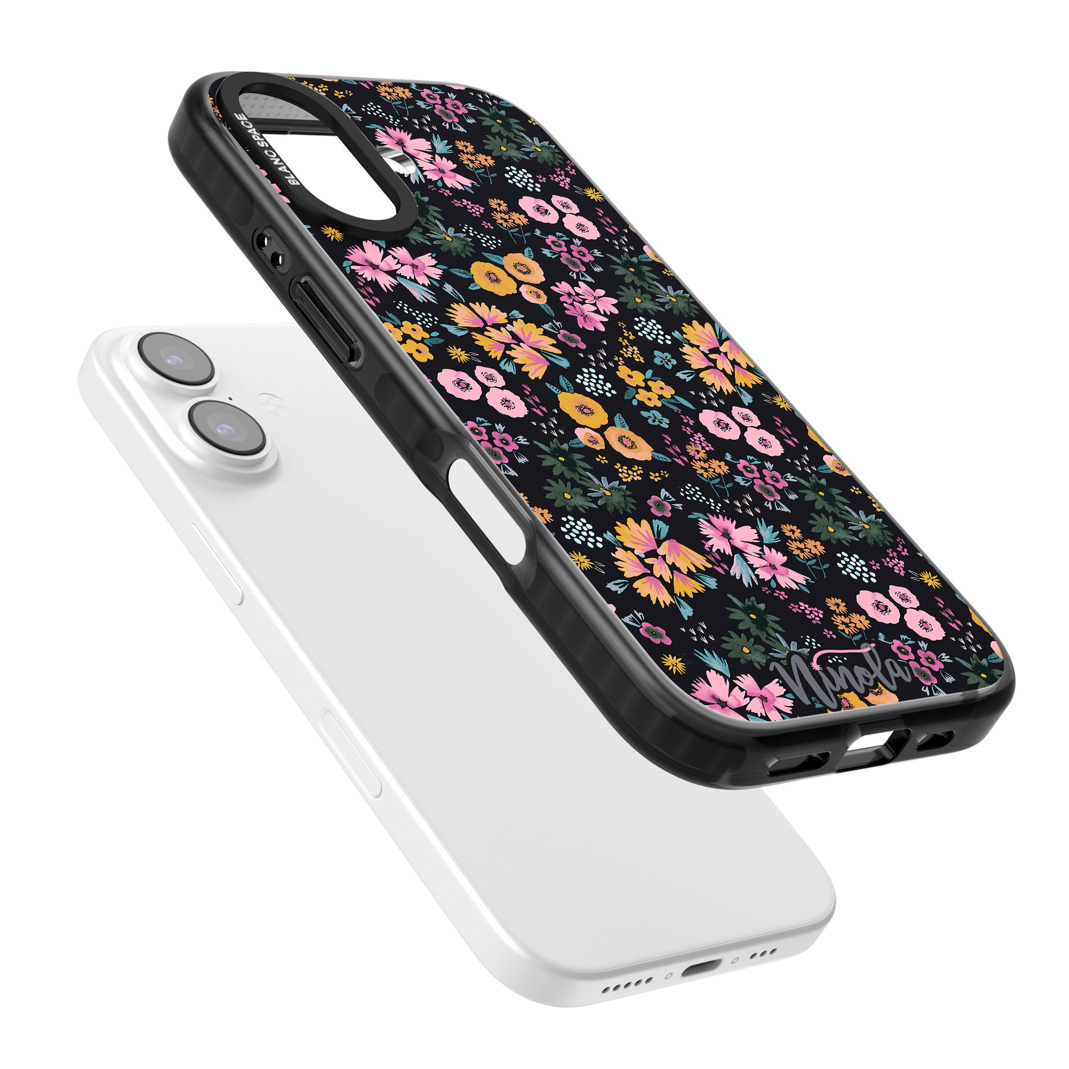 Blossom Field iPhone 17 Impact Pro Black Phone Case Colours