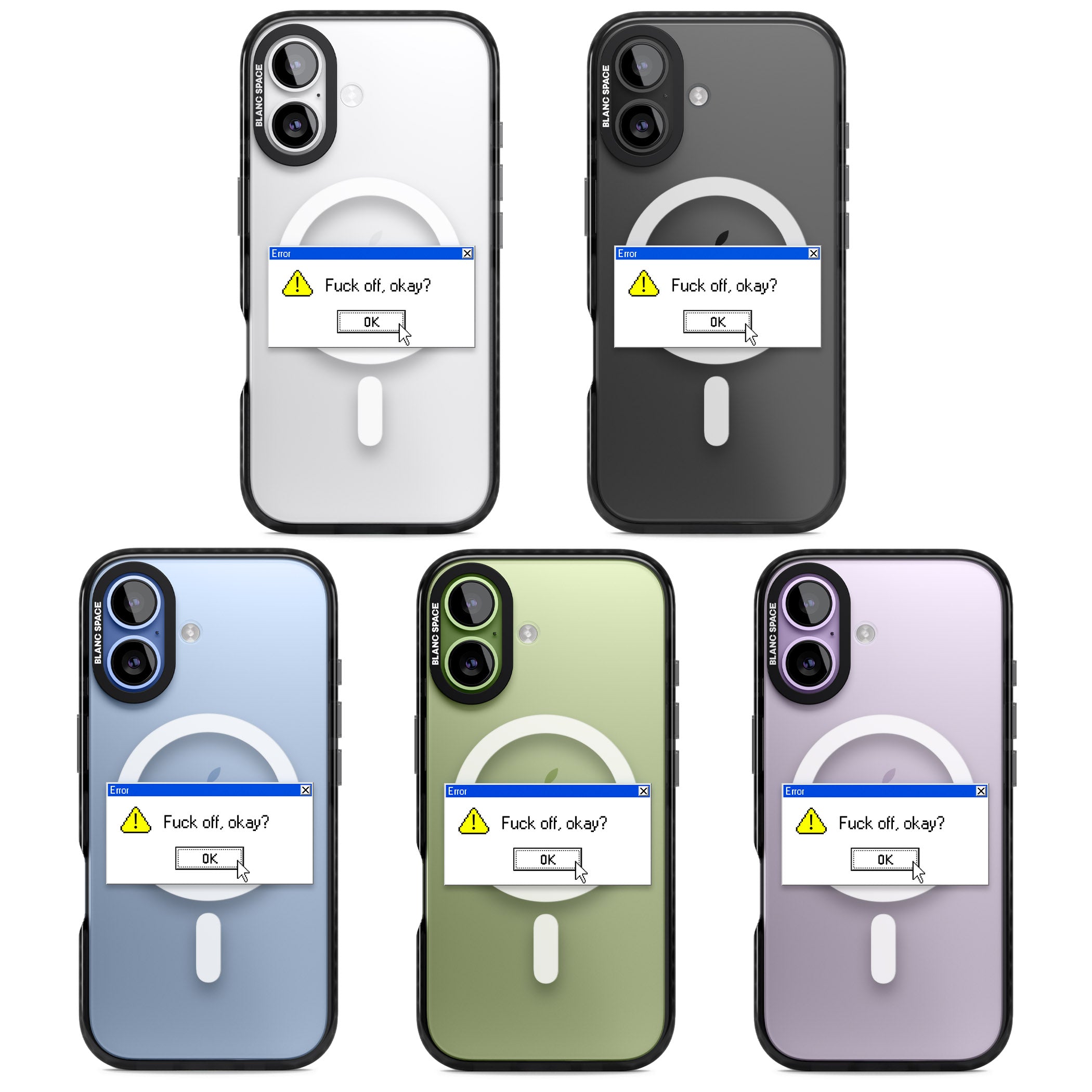 F Ck Off Okay Exe iPhone 17 Impact Pro Black Phone Case APT Impact Protection