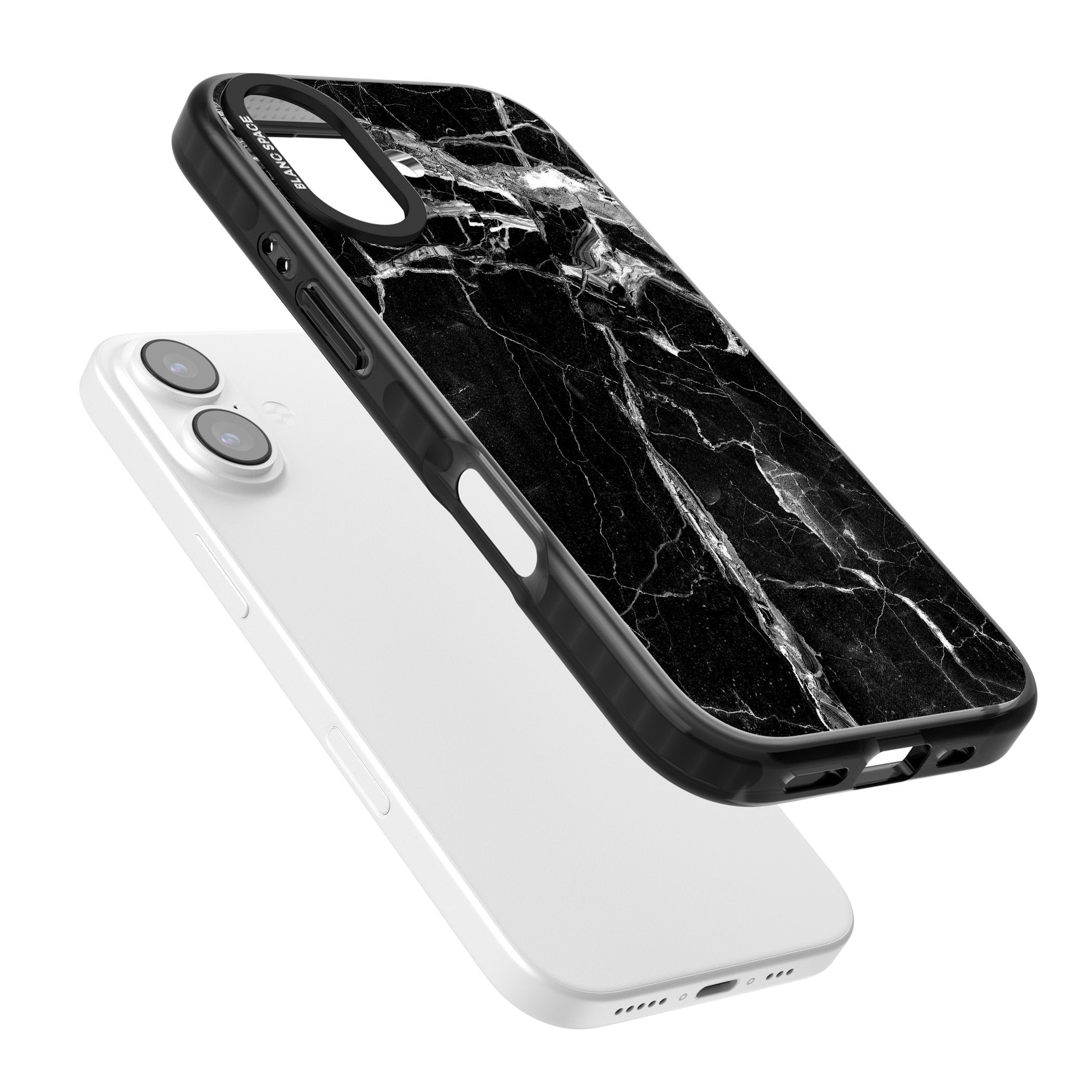 Black Onyx Marble iPhone 17 Impact Pro Black Phone Case Colours