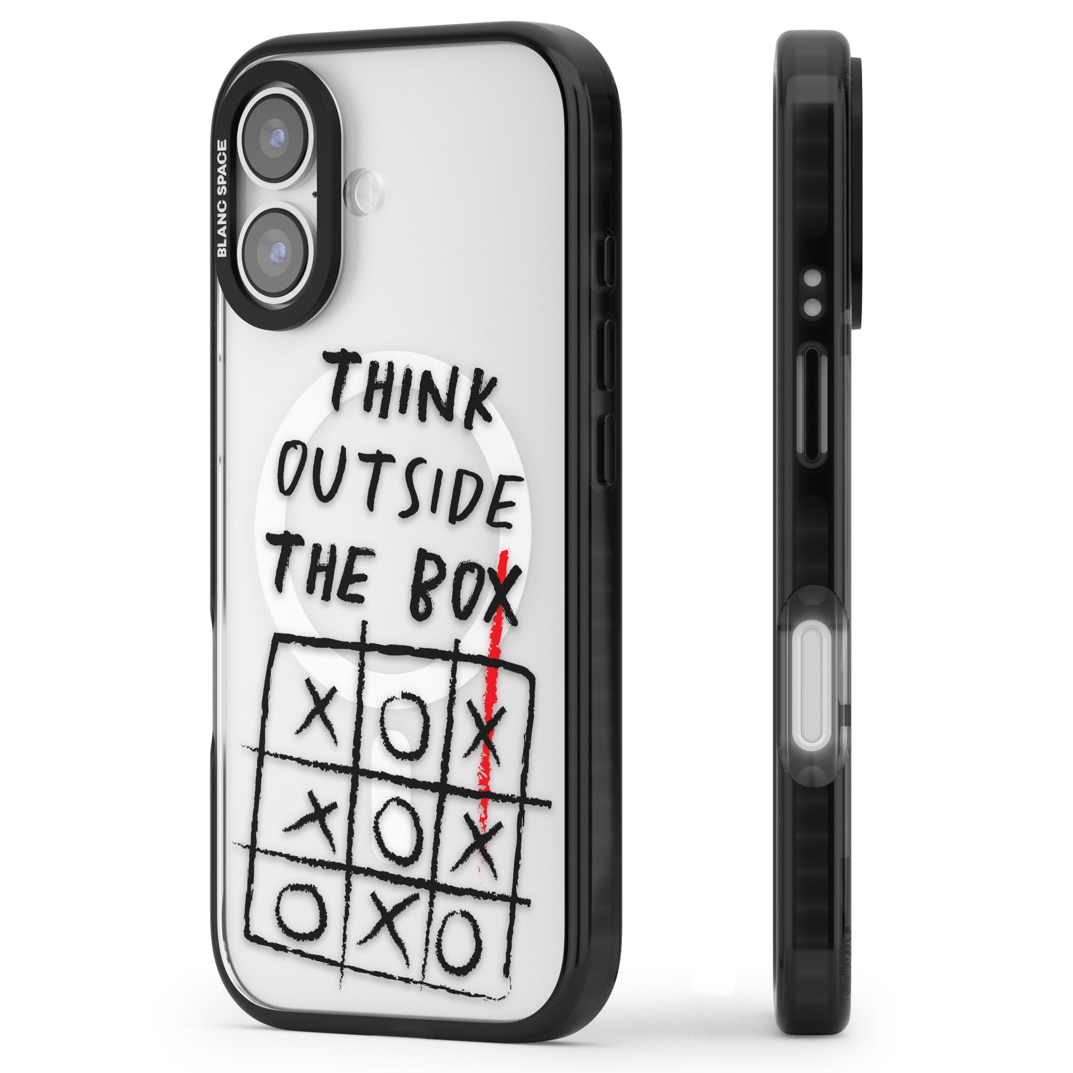 Think Outside The Box iPhone 17 Impact Pro Black Phone Case Side Profile