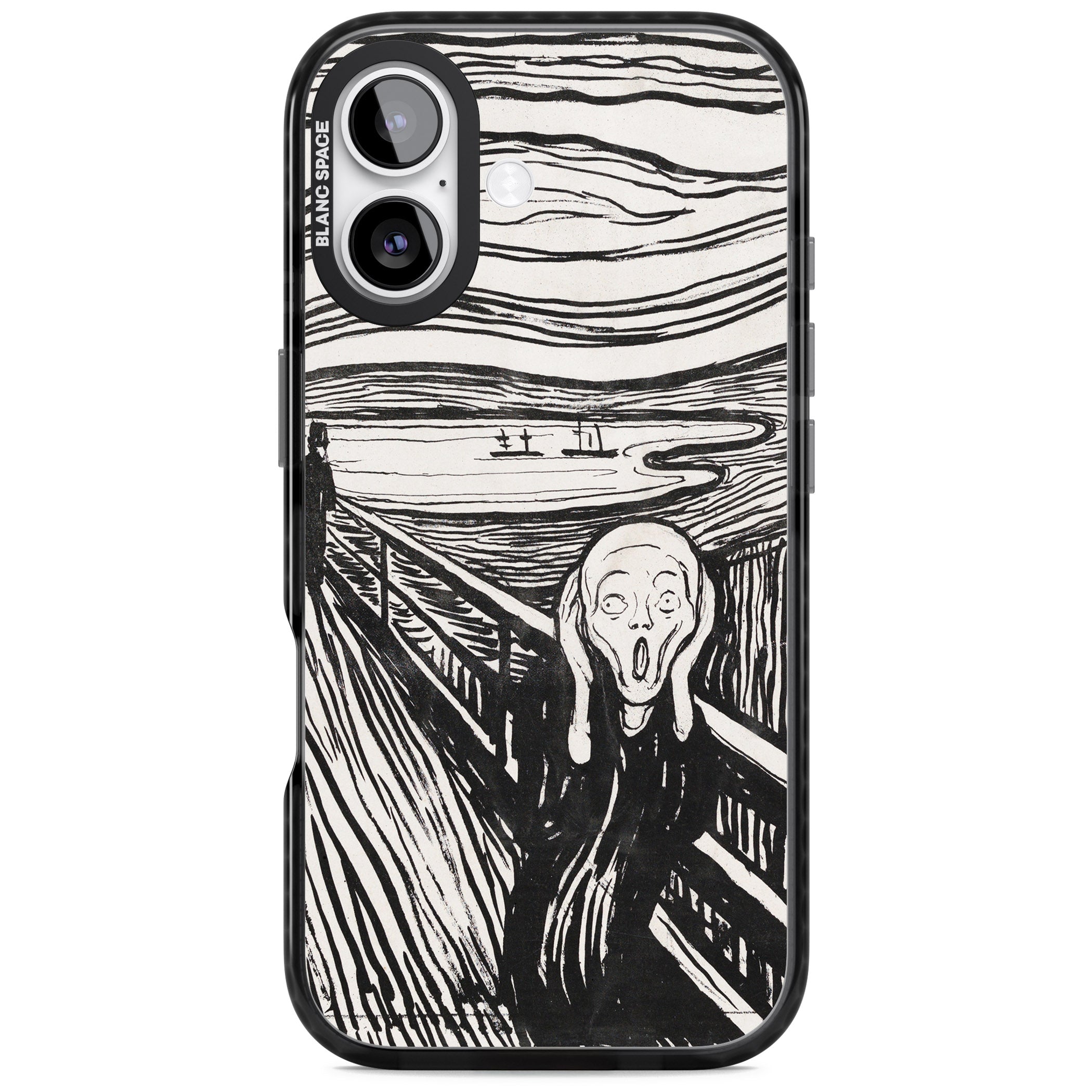 The Scream iPhone 17 Impact Pro Black Phone Case